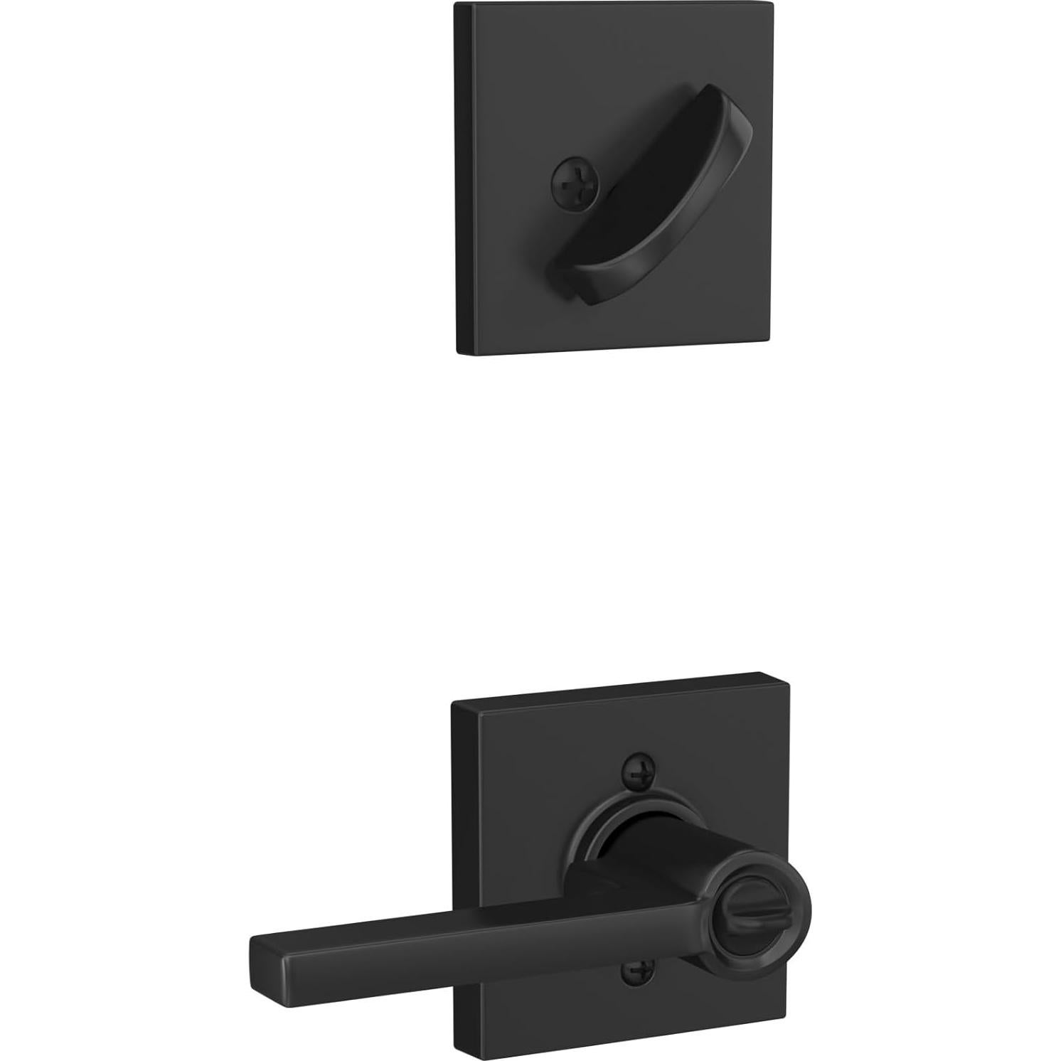 Cerrojo y Palanca de Entrada Schlage Latitude Collins Negro Mate