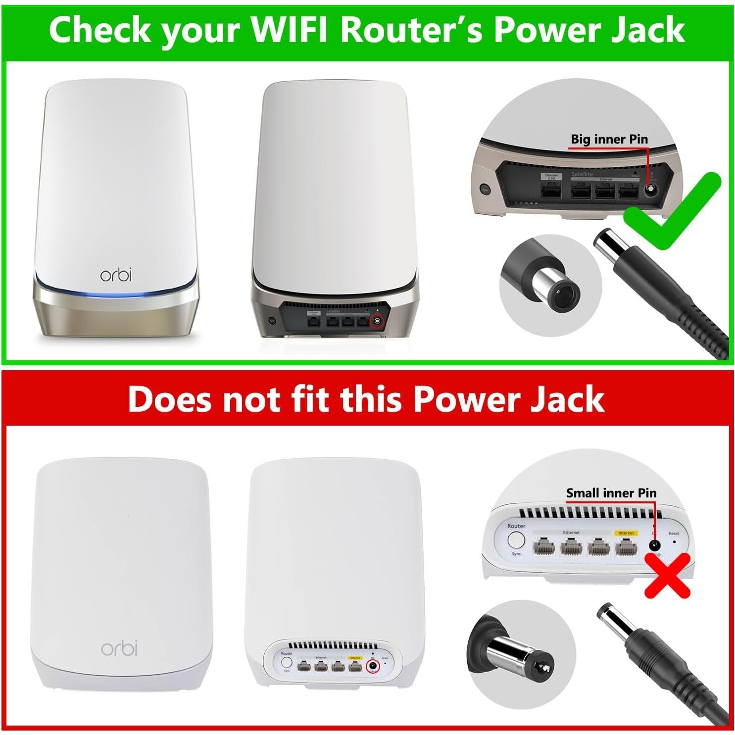 Adaptador de corriente KFD 19V 3.42A para Netgear Orbi