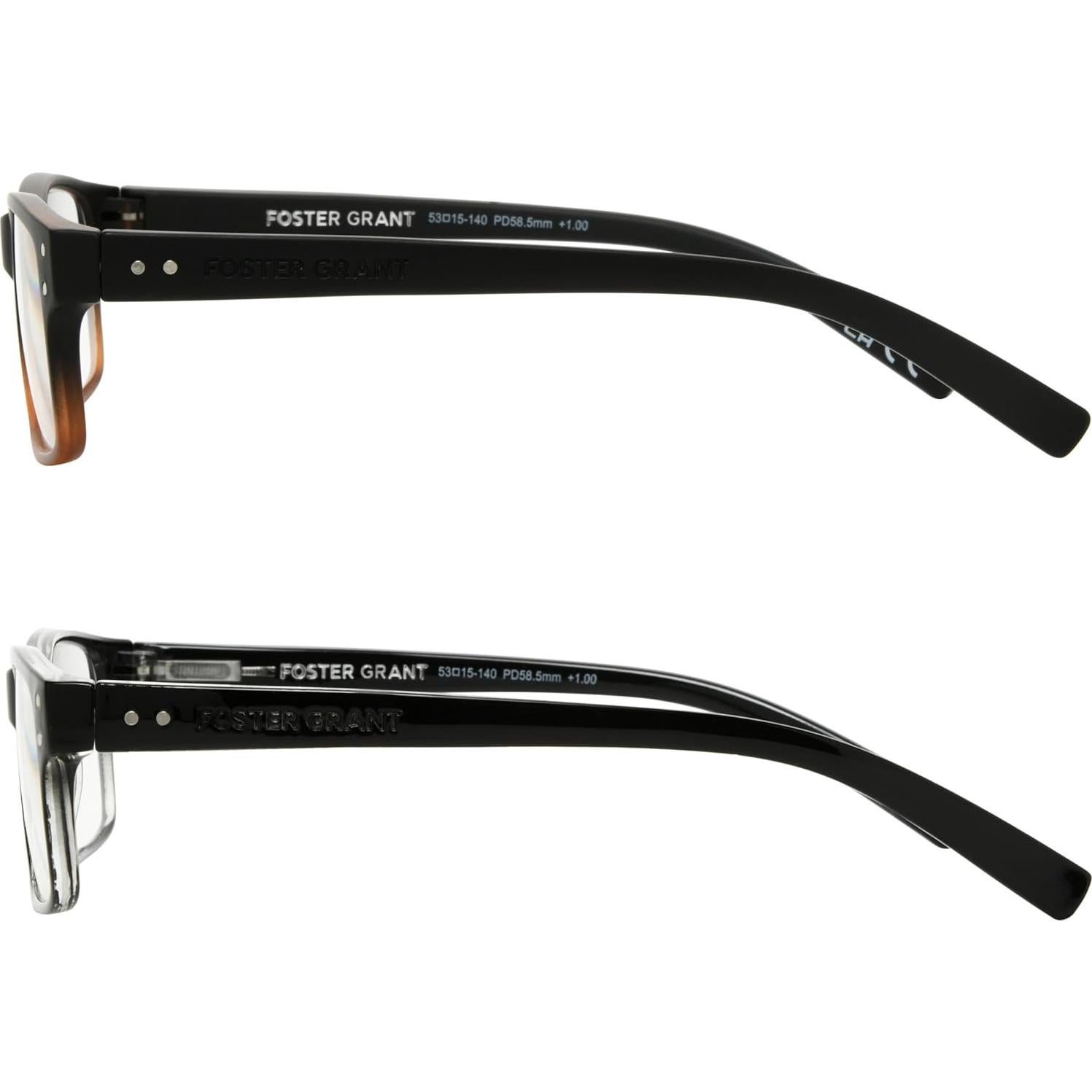 Gafas de lectura Foster Grant 2-Pack 2D Rectangulares