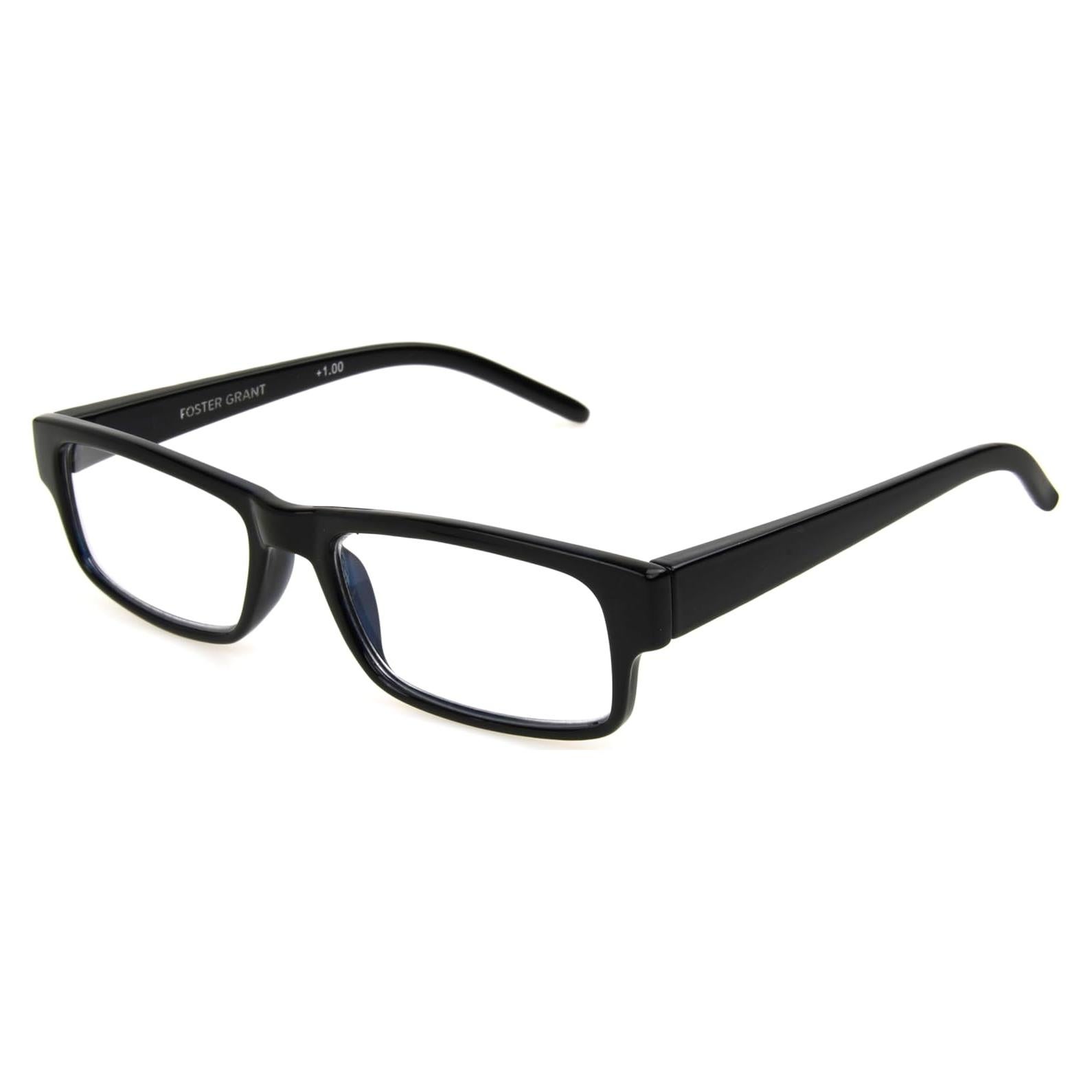 Gafas de lectura cuadradas Foster Grant 3 Dioptrías negras