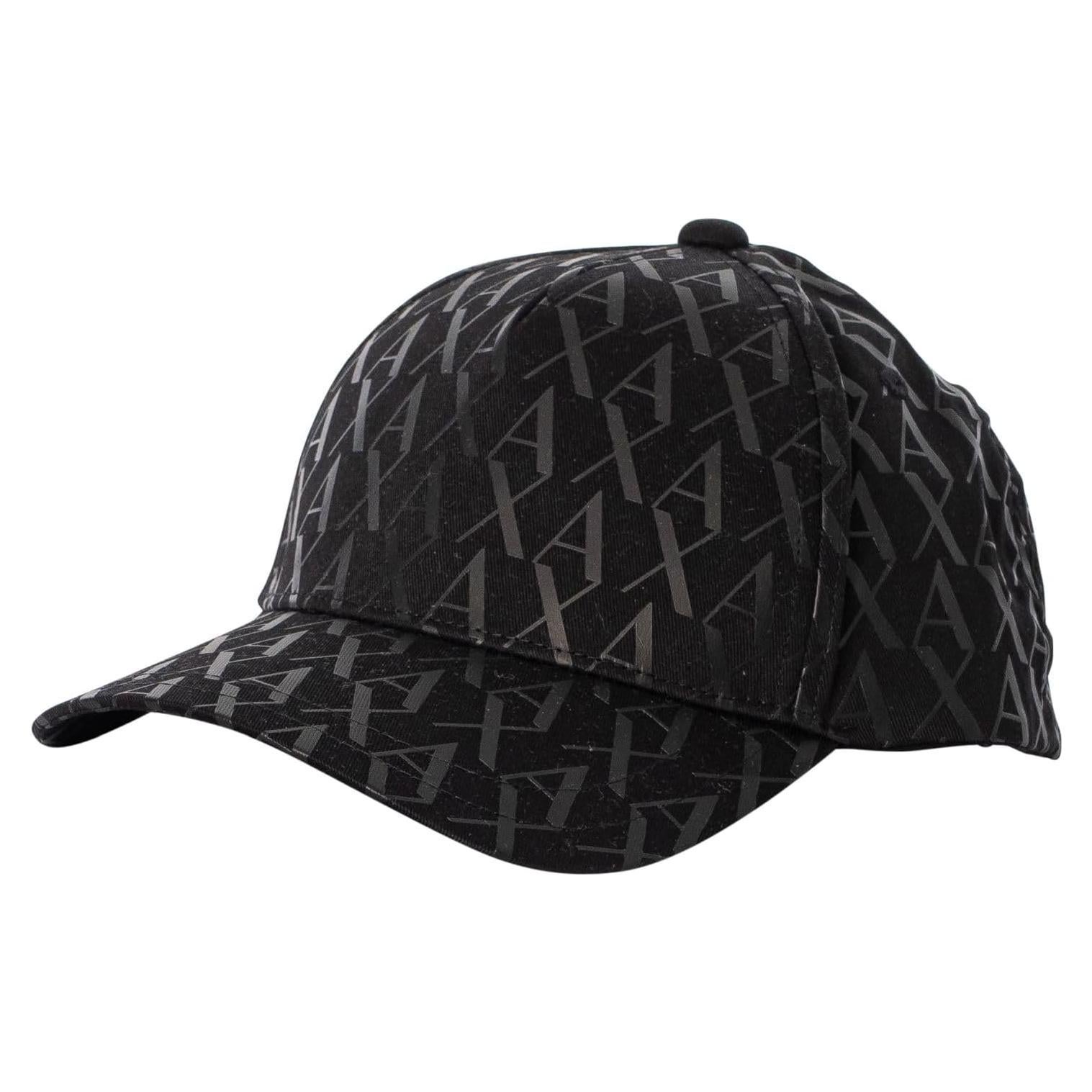 Gorra de béisbol Armani Exchange con logo A|X en negro