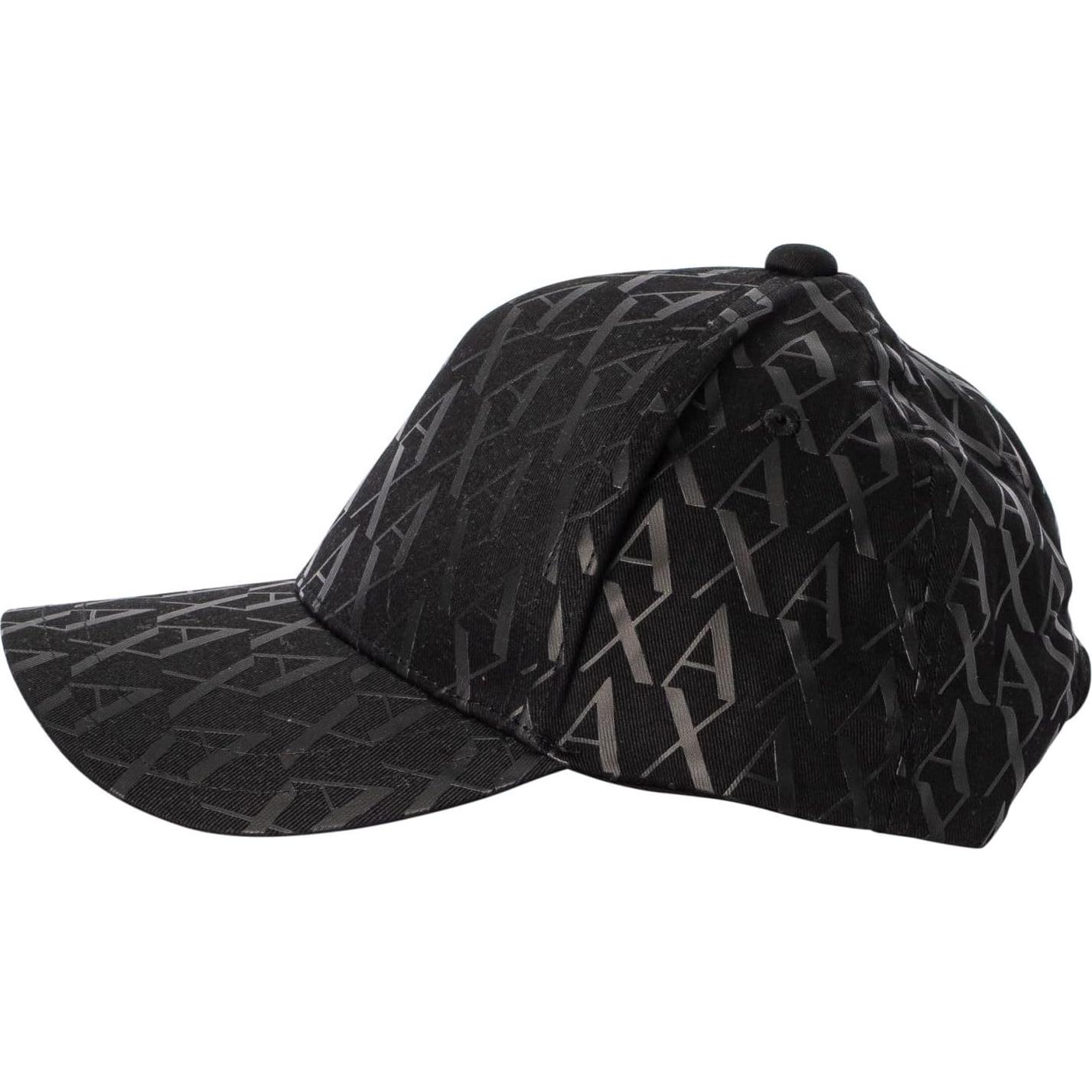 Gorra de béisbol Armani Exchange con logo A|X en negro