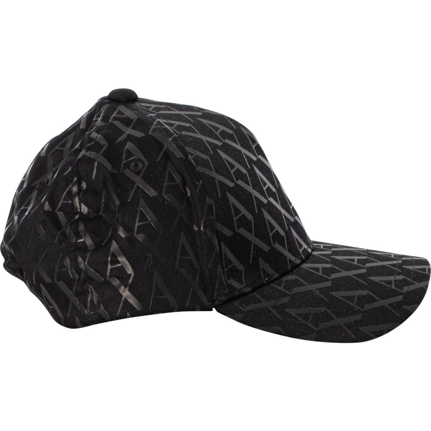 Gorra de béisbol Armani Exchange con logo A|X en negro