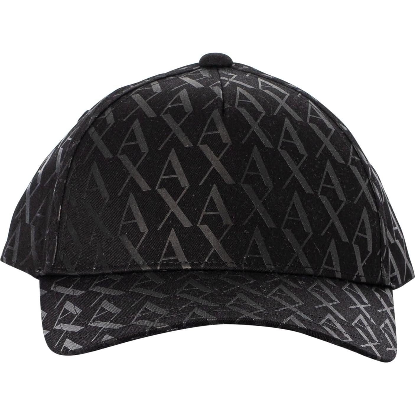 Gorra de béisbol Armani Exchange con logo A|X en negro