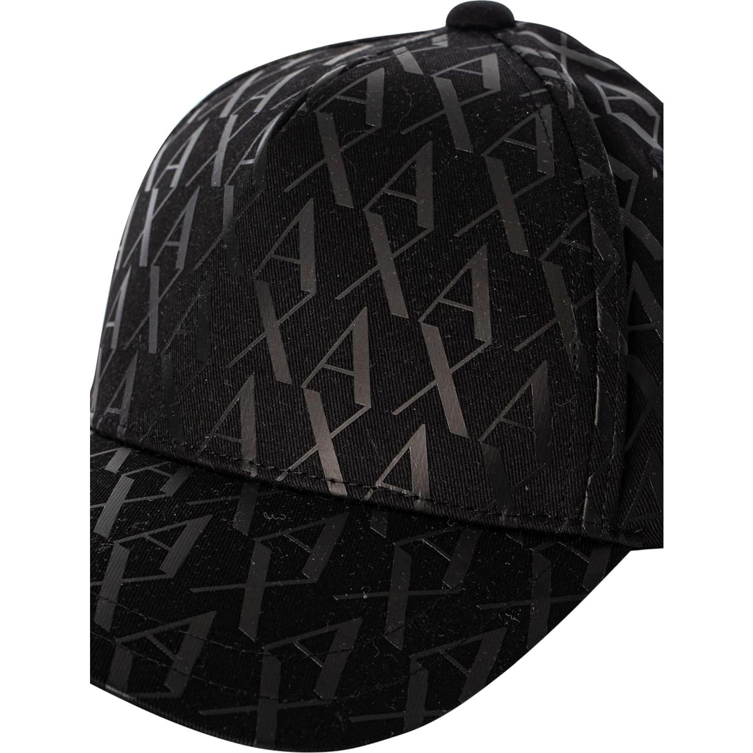 Gorra de béisbol Armani Exchange con logo A|X en negro