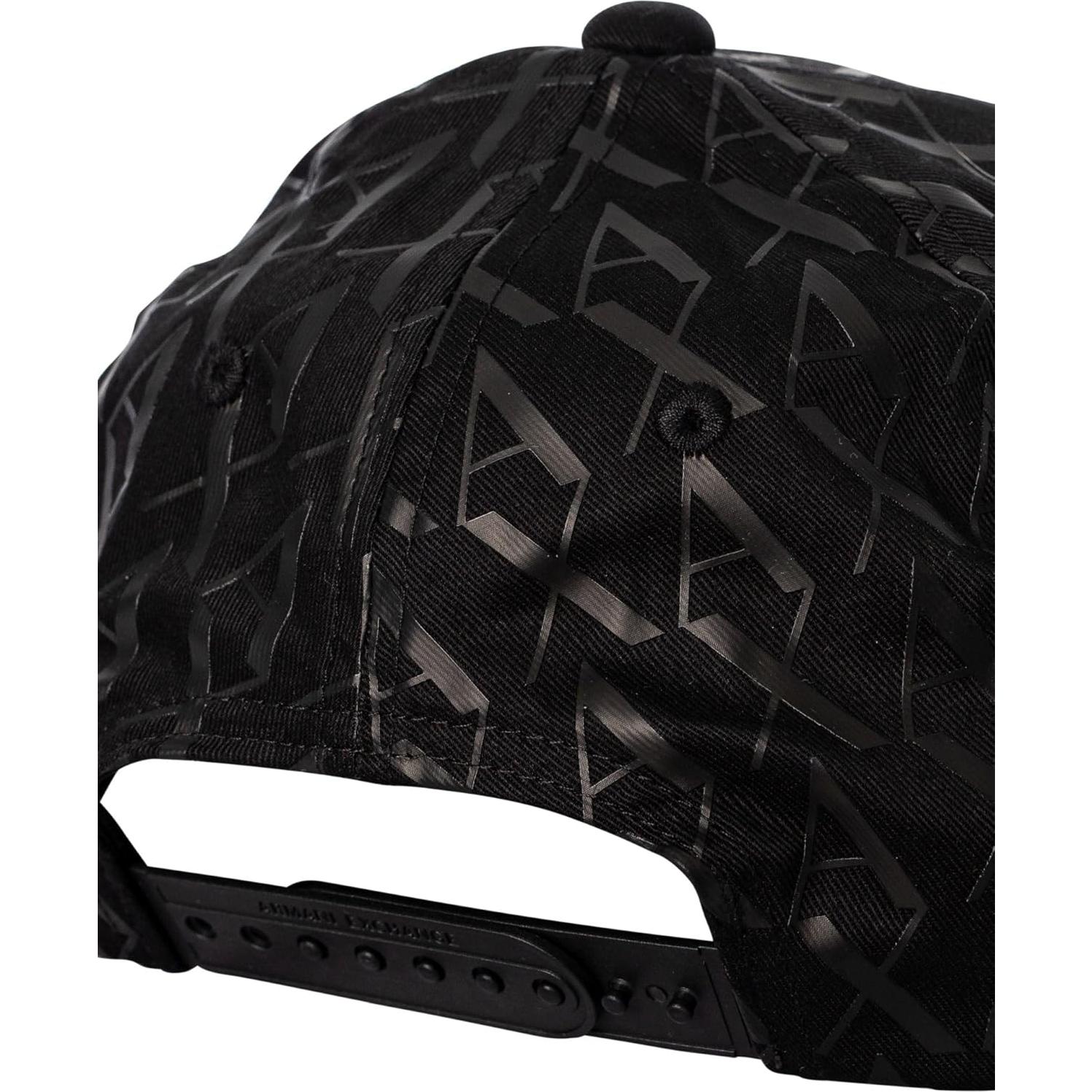 Gorra de béisbol Armani Exchange con logo A|X en negro