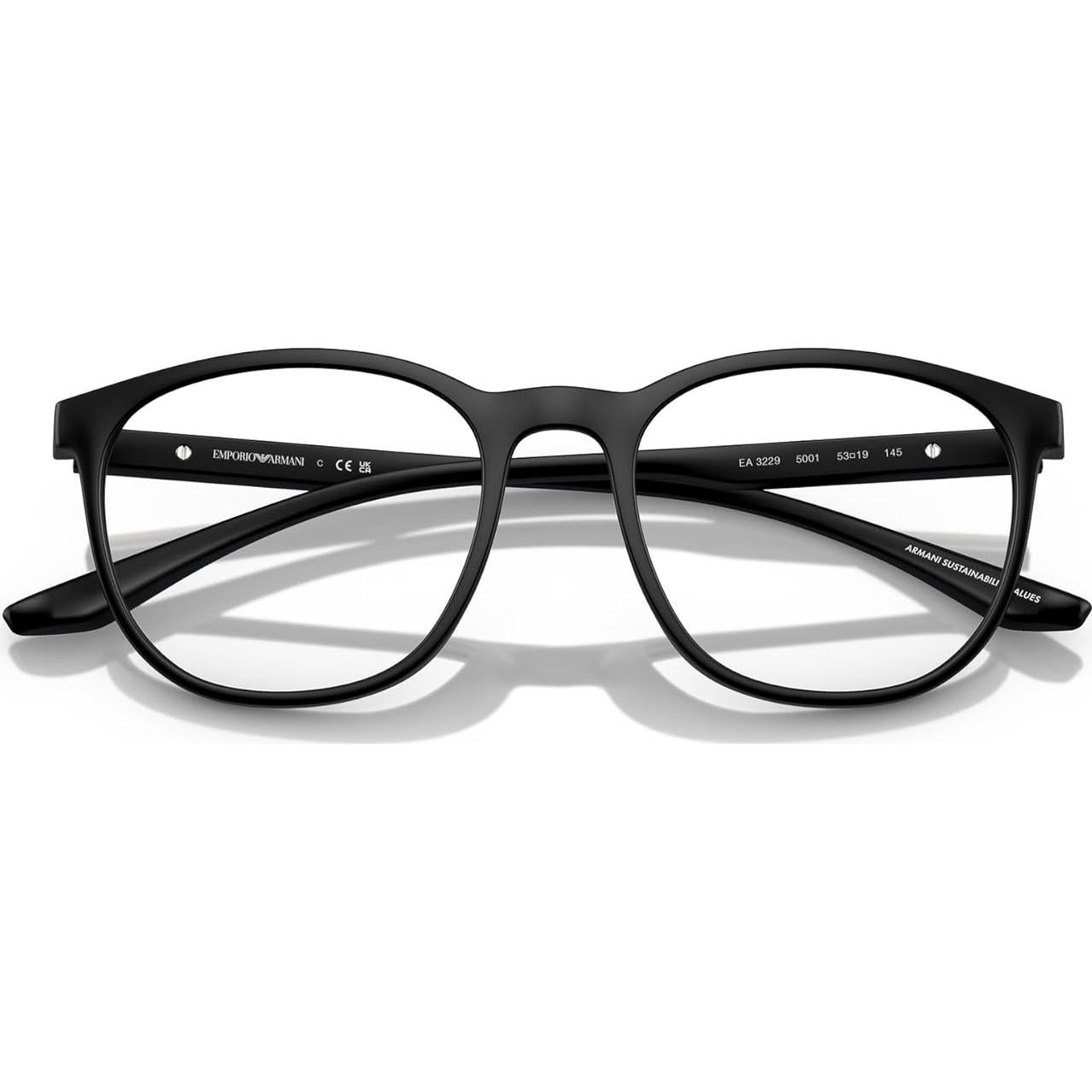 Gafas de Prescripción Emporio Armani EA3229 Negro Mate 53mm