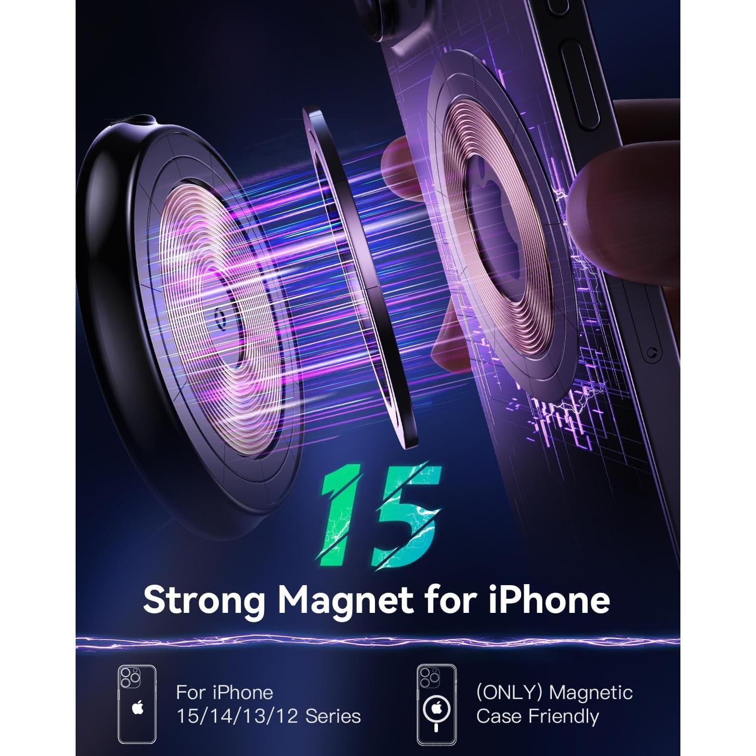 Estación de Carga 3 en 1 JARGOU para iPhone, Apple Watch y AirPods