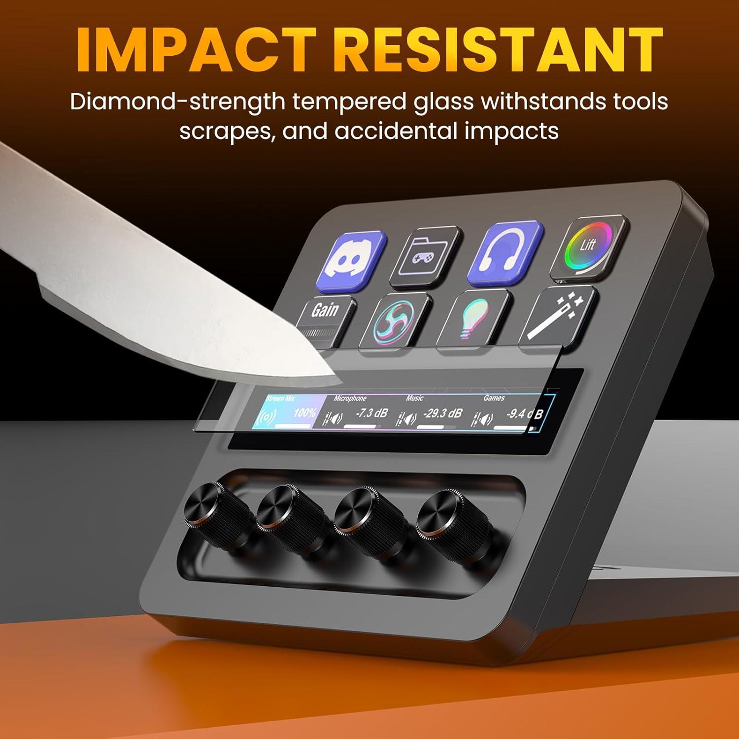 Protector de Pantalla Vidrio Templado Vivelancia para Elgato Stream Deck +