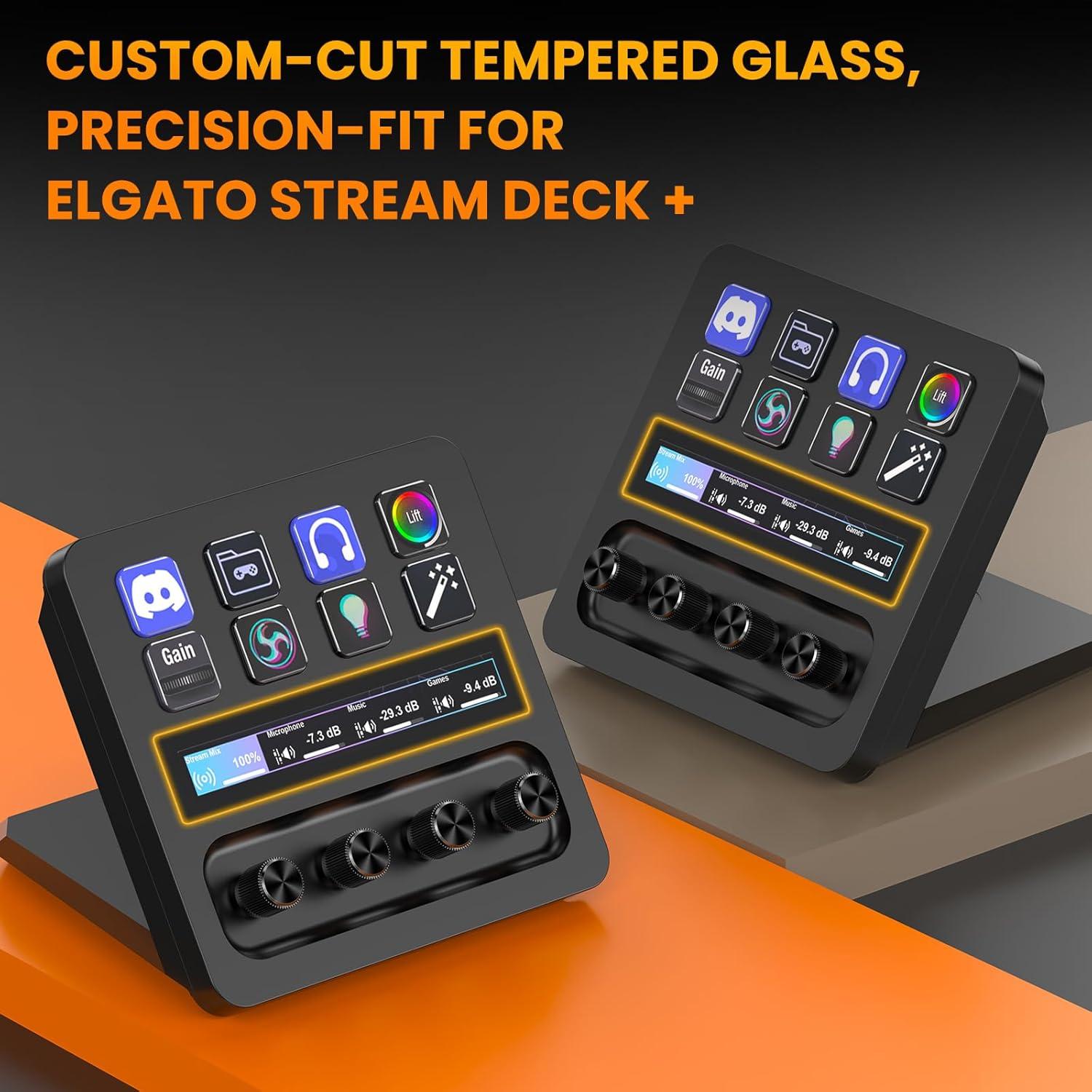 Protector de Pantalla Vidrio Templado Vivelancia para Elgato Stream Deck +