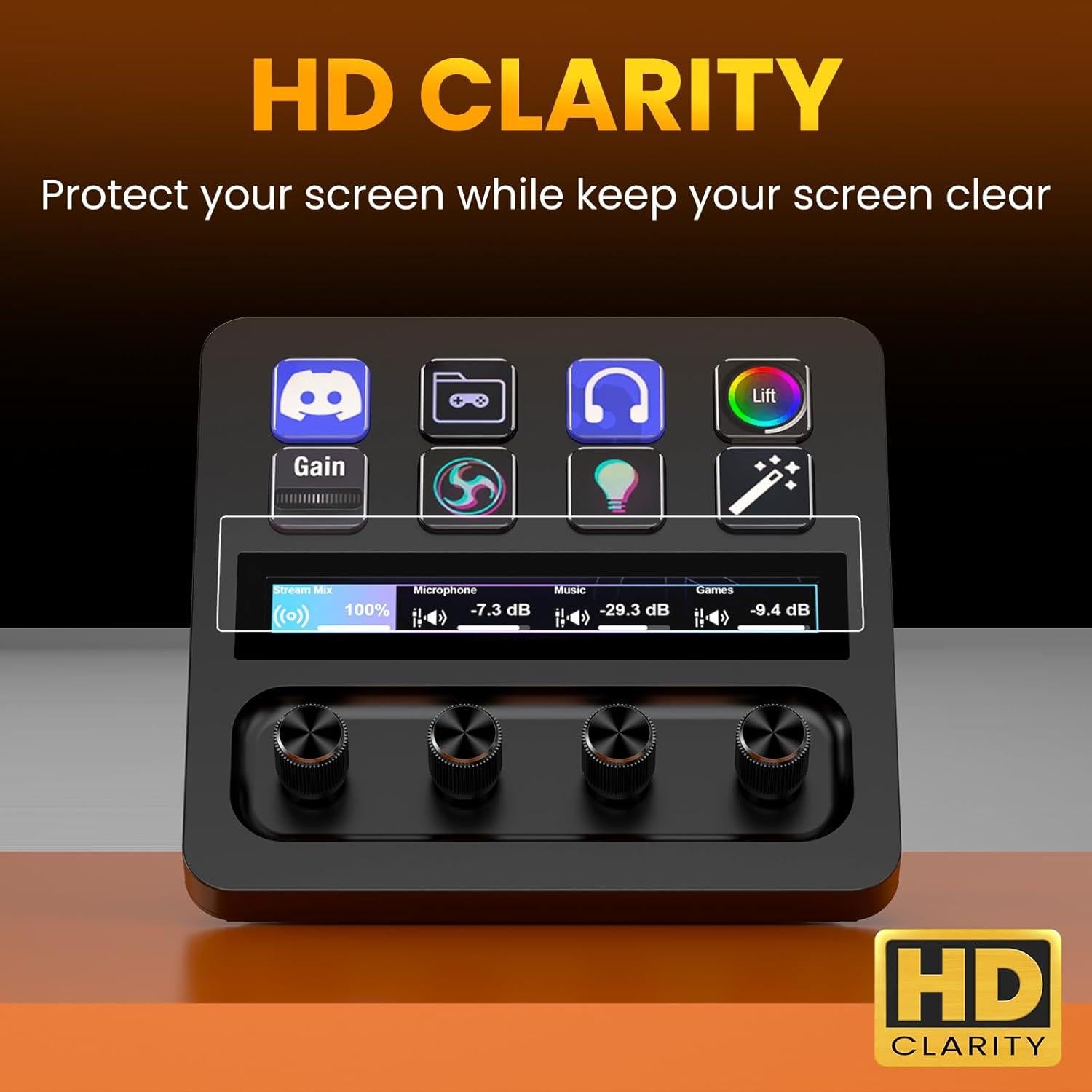 Protector de Pantalla Vidrio Templado Vivelancia para Elgato Stream Deck +