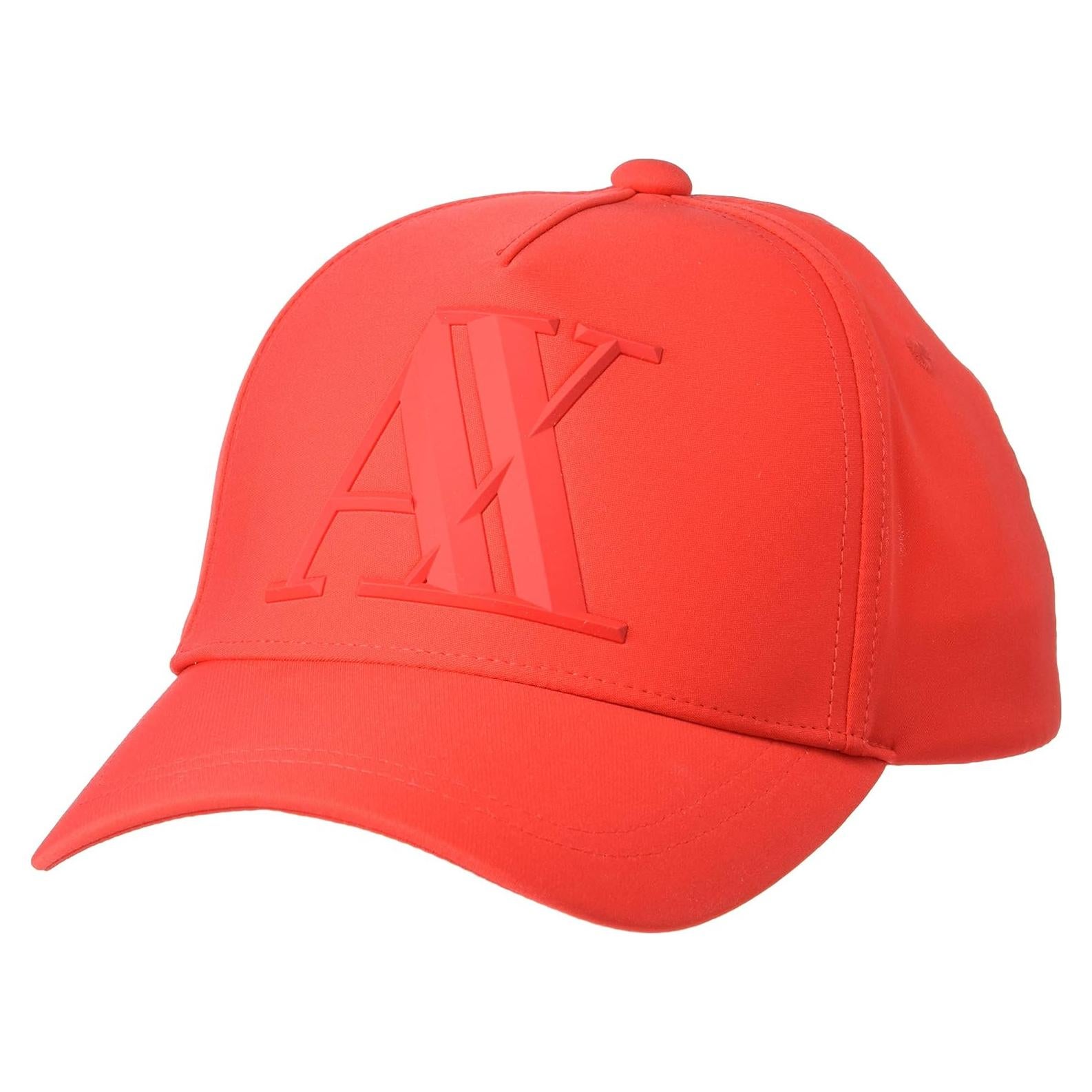 Gorra de béisbol Armani Exchange Roja con Logo 3D