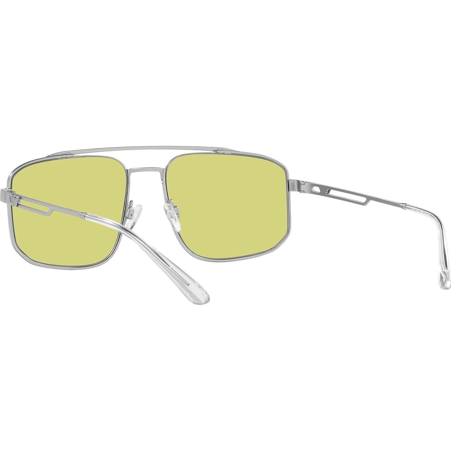Gafas de sol rectangulares Emporio Armani EA2139 Plata Verde