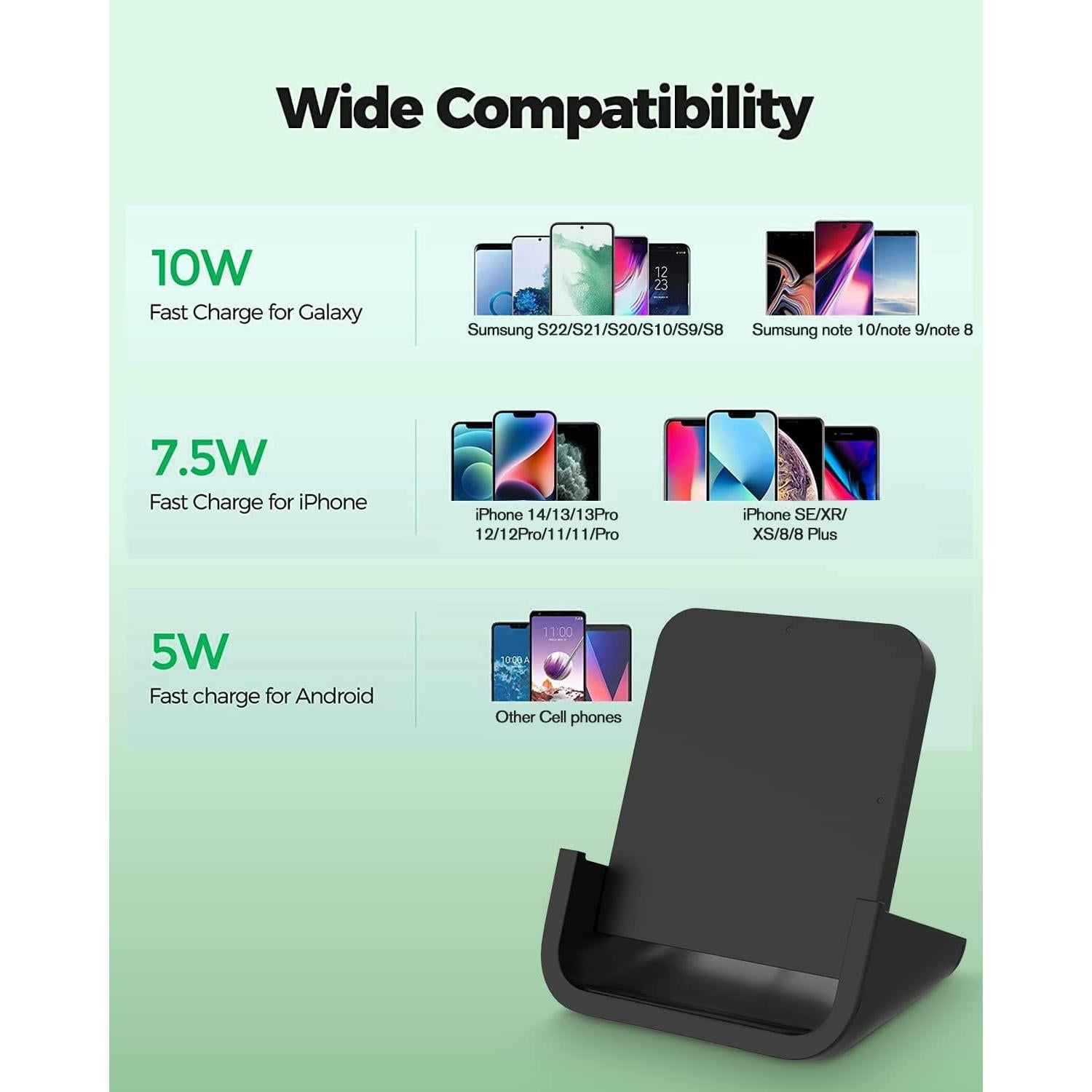 Cargador Inalámbrico YUWISS Z23 10W Soporte Carga Rápida