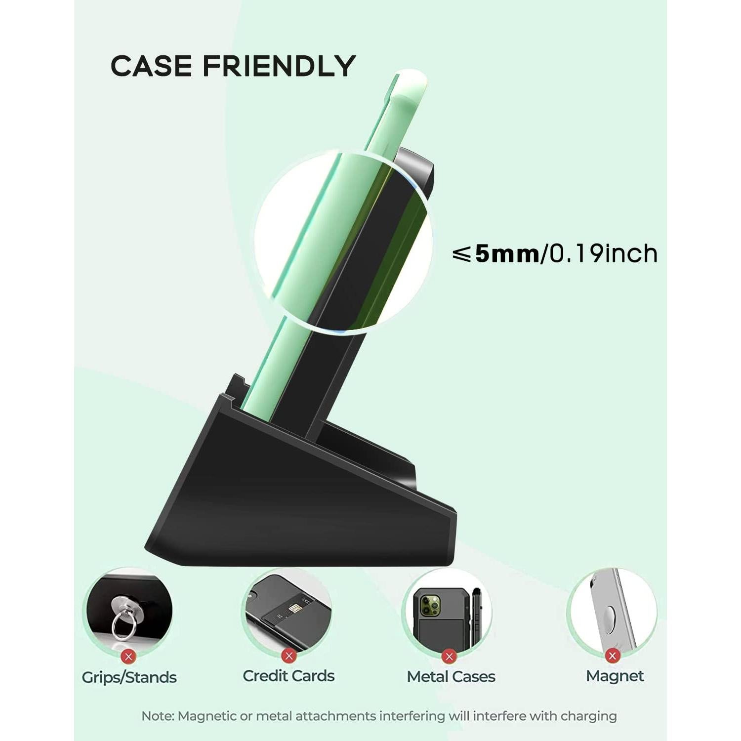 Cargador Inalámbrico YUWISS Z23 10W Soporte Carga Rápida