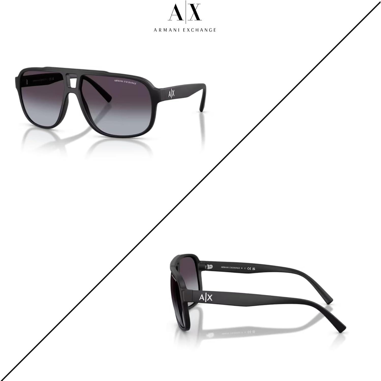 Gafas de sol Armani Exchange AX4104S para hombres + Kit cuidado