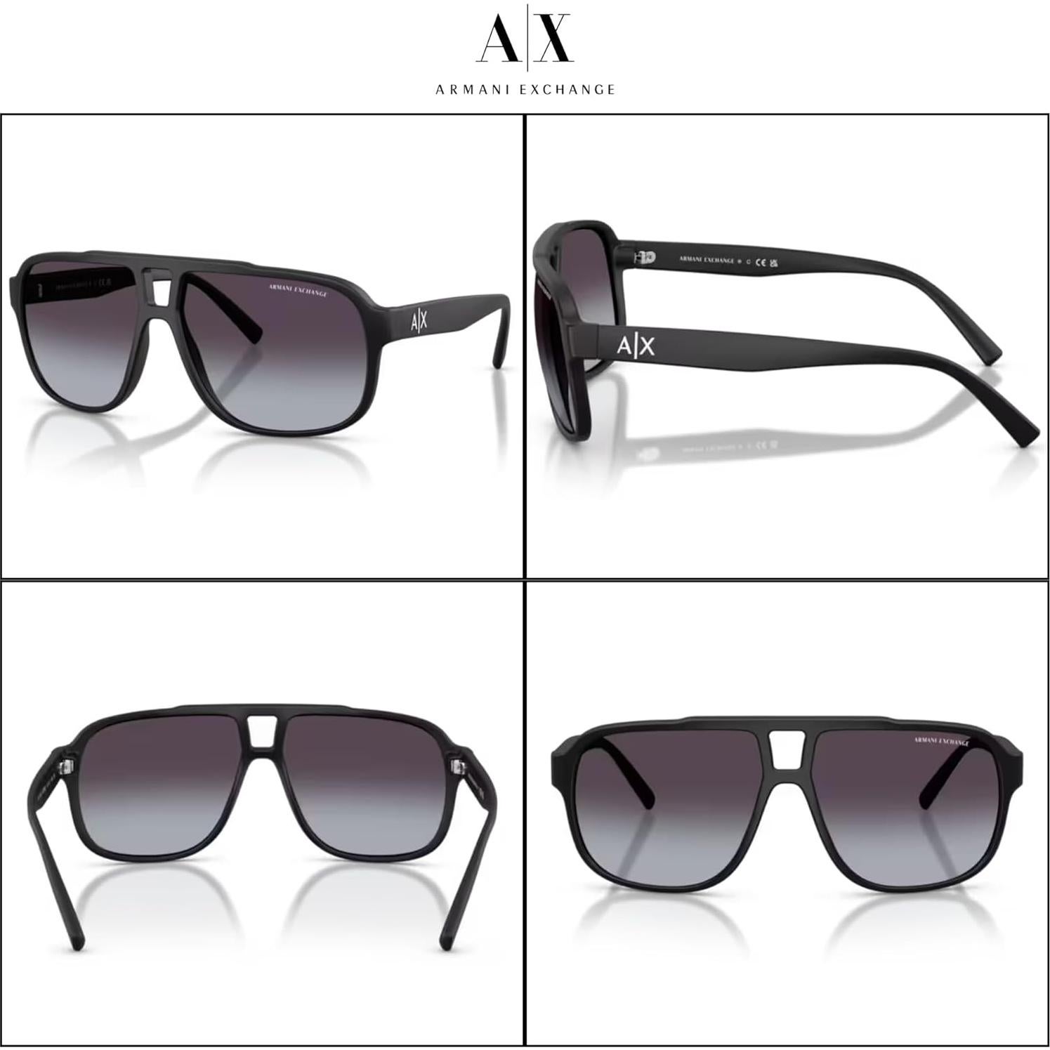 Gafas de sol Armani Exchange AX4104S para hombres + Kit cuidado