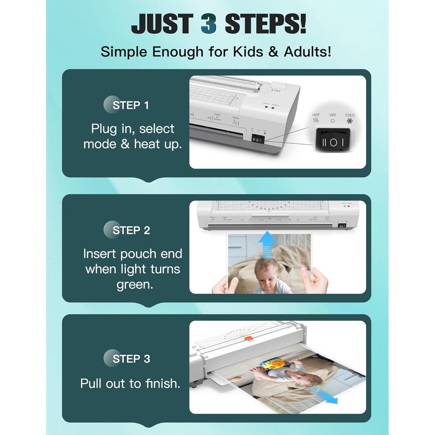 Máquina de Laminado OidoZac SL392 33 cm 10 en 1 con Cortador