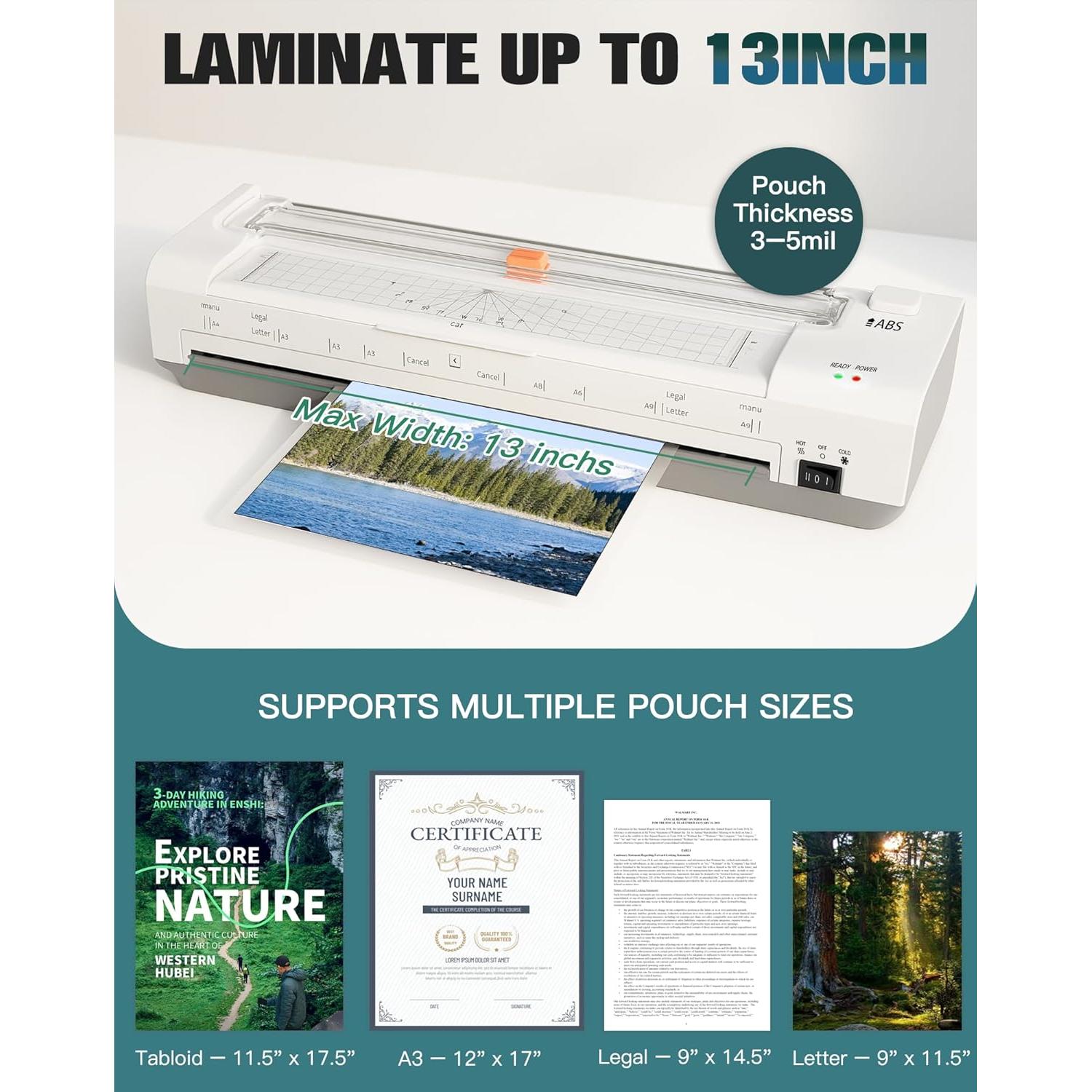 Máquina de Laminado OidoZac SL392 33 cm 10 en 1 con Cortador