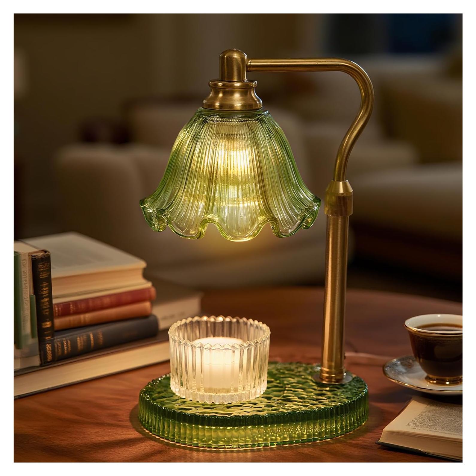 Calentador de Cera Sin Llama WYghyronic Verde Ajustable 32 cm