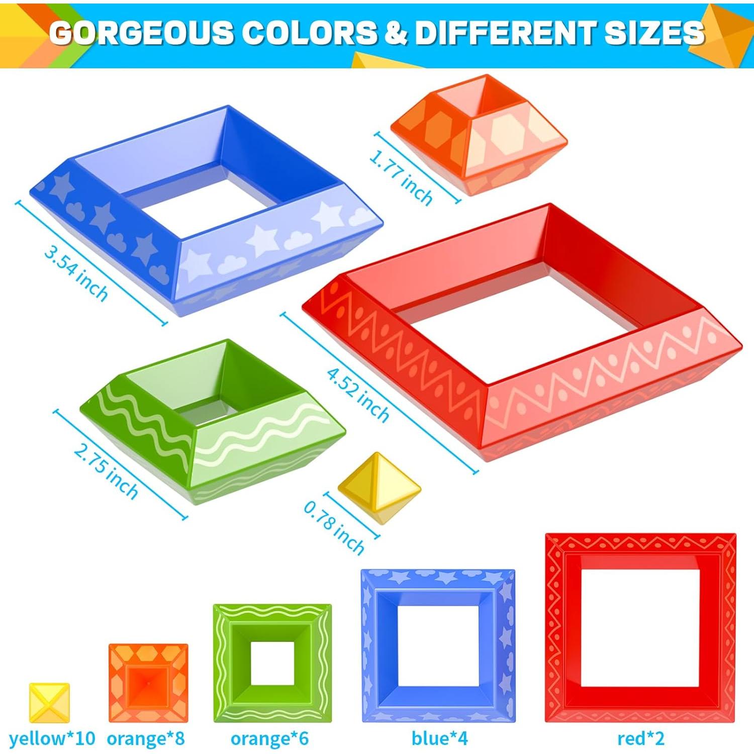 Juguetes de Apilamiento Montessori Doloowee 30 Pcs Educativos