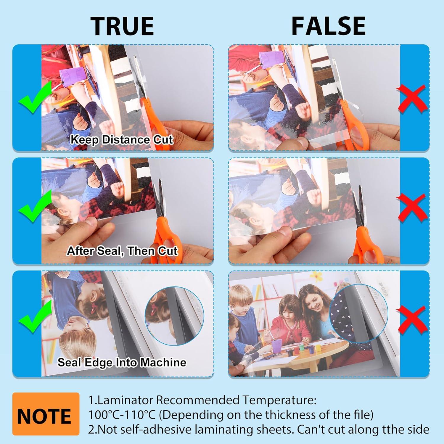 Paquete de 400 Hojas de Laminado FURWEY 3 Mil Transparente