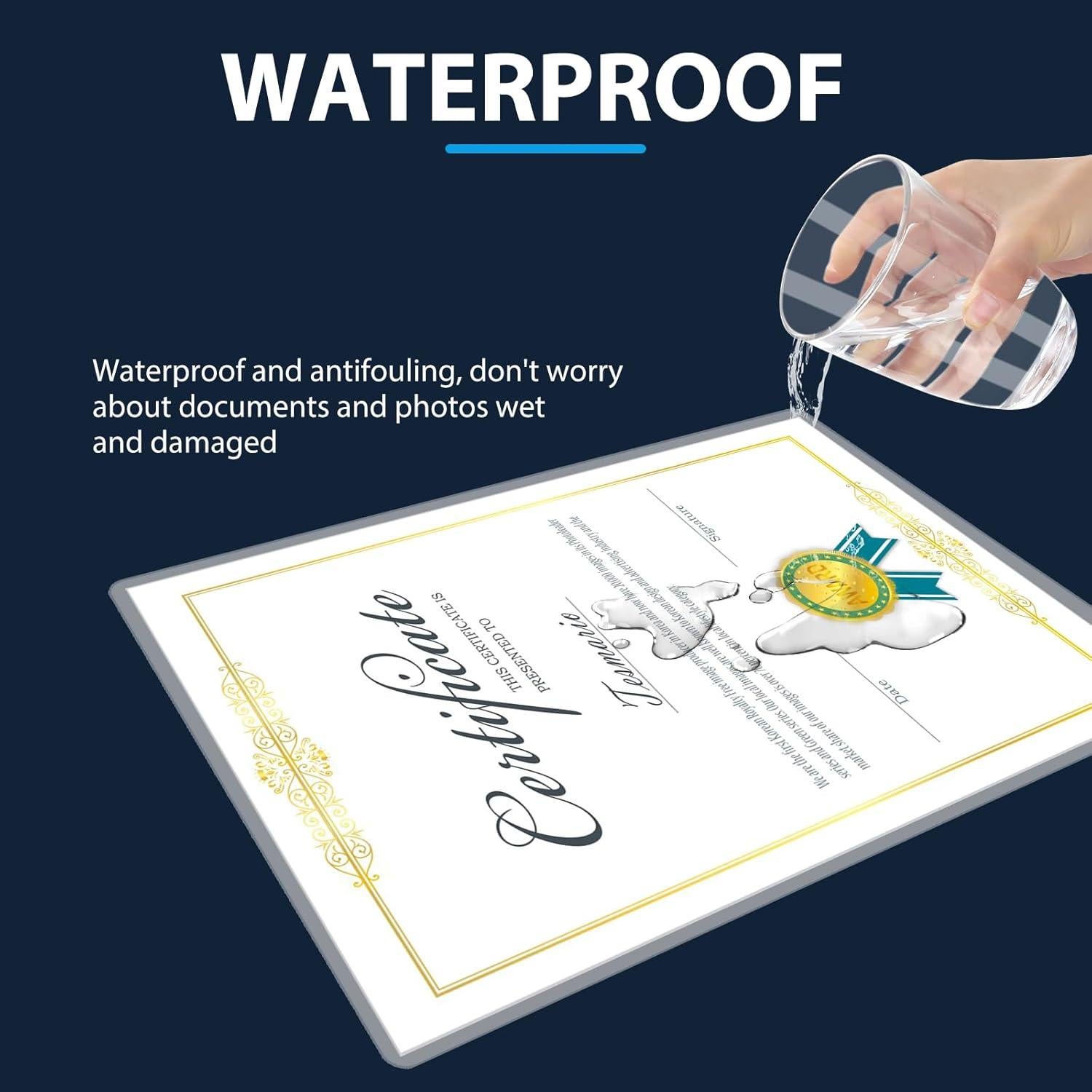 Paquete de 400 Hojas de Laminado FURWEY 3 Mil Transparente