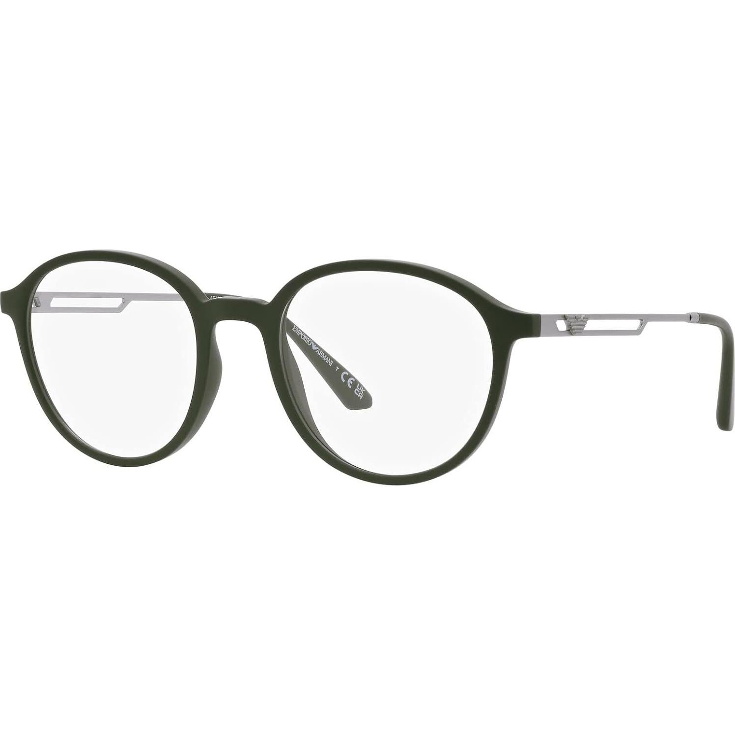 Gafas de sol redondas Emporio Armani EA3225F Verde mate