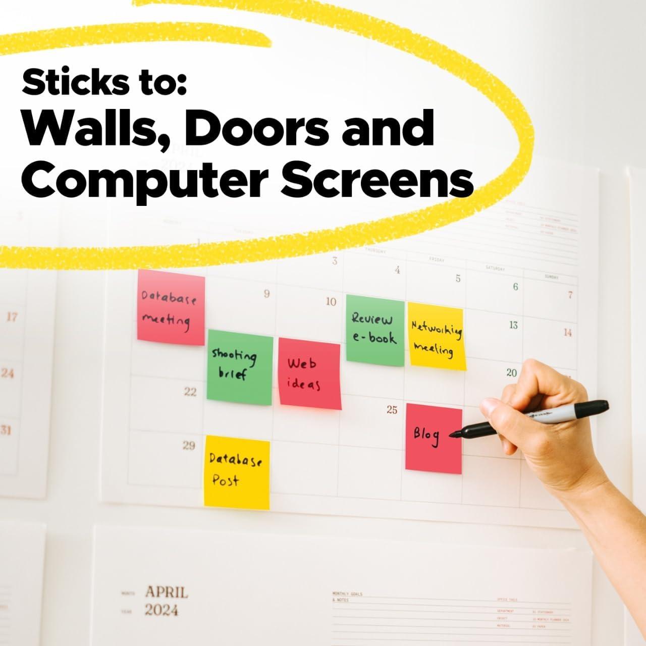 Notas Adhesivas Super Pegajosas Post-it 7.62x7.62 cm 24 Paquetes
