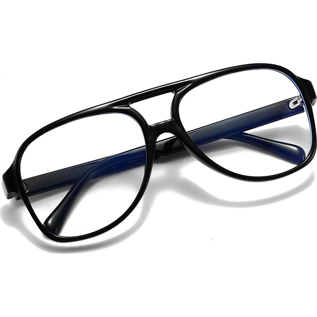 Gafas Aviador JOVAKIT Unisex Lentes Claros 58mm