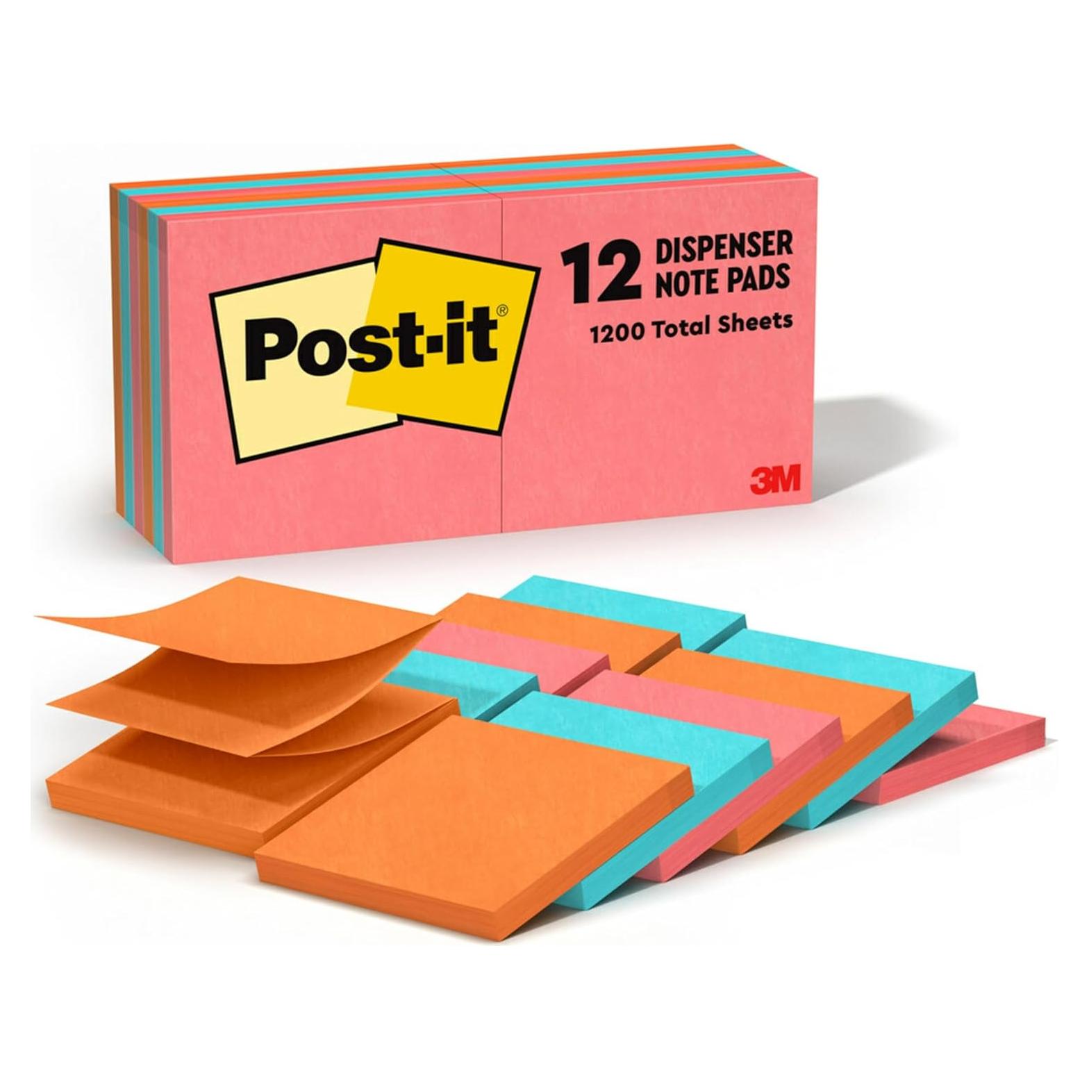 Notas adhesivas Post-it Poptimista 7.6x7.6 cm 12 blocs