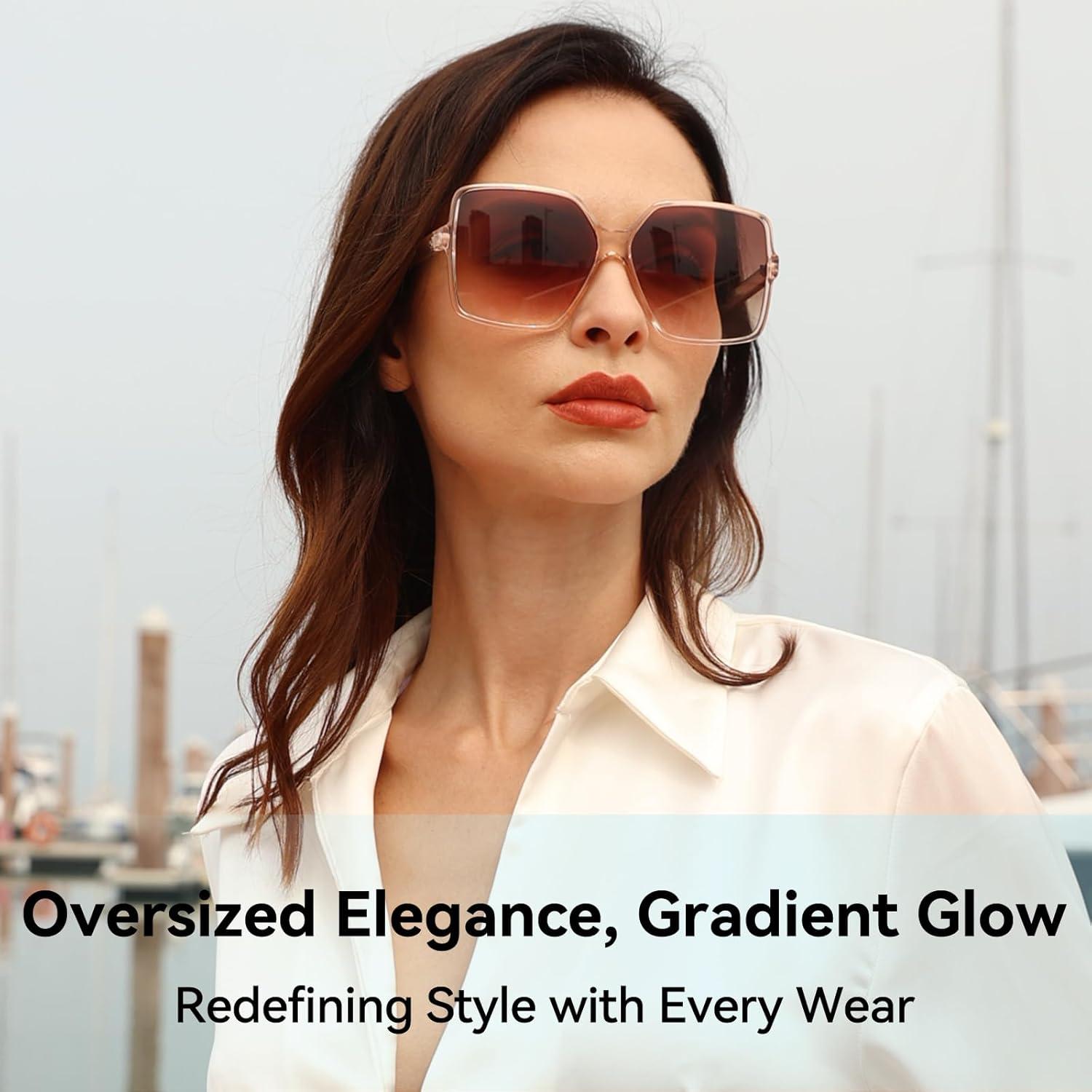 Gafas de sol cuadradas Dollger UV 100% para mujeres y hombres