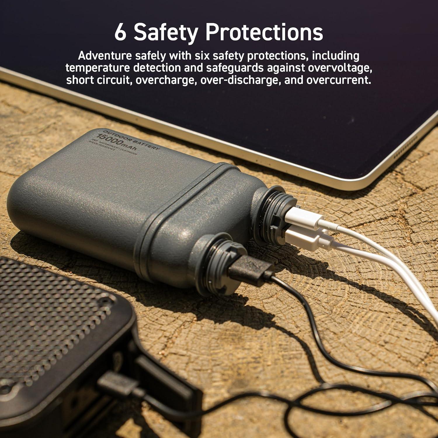 Cargador Portátil ELECOM NESTOUT 5000mAh USB-C Impermeable