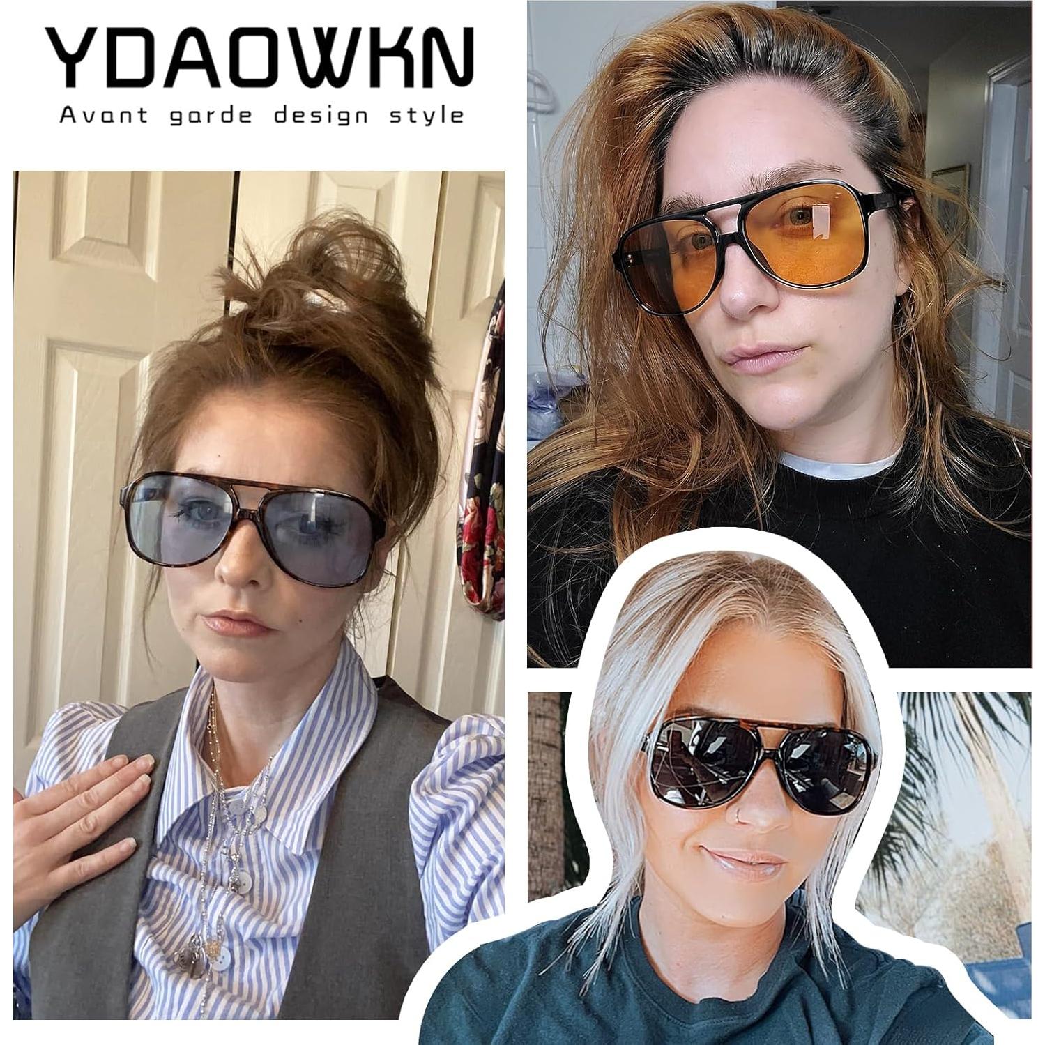 Gafas de Sol Aviador YDAOWKN Retro UV400 60mm