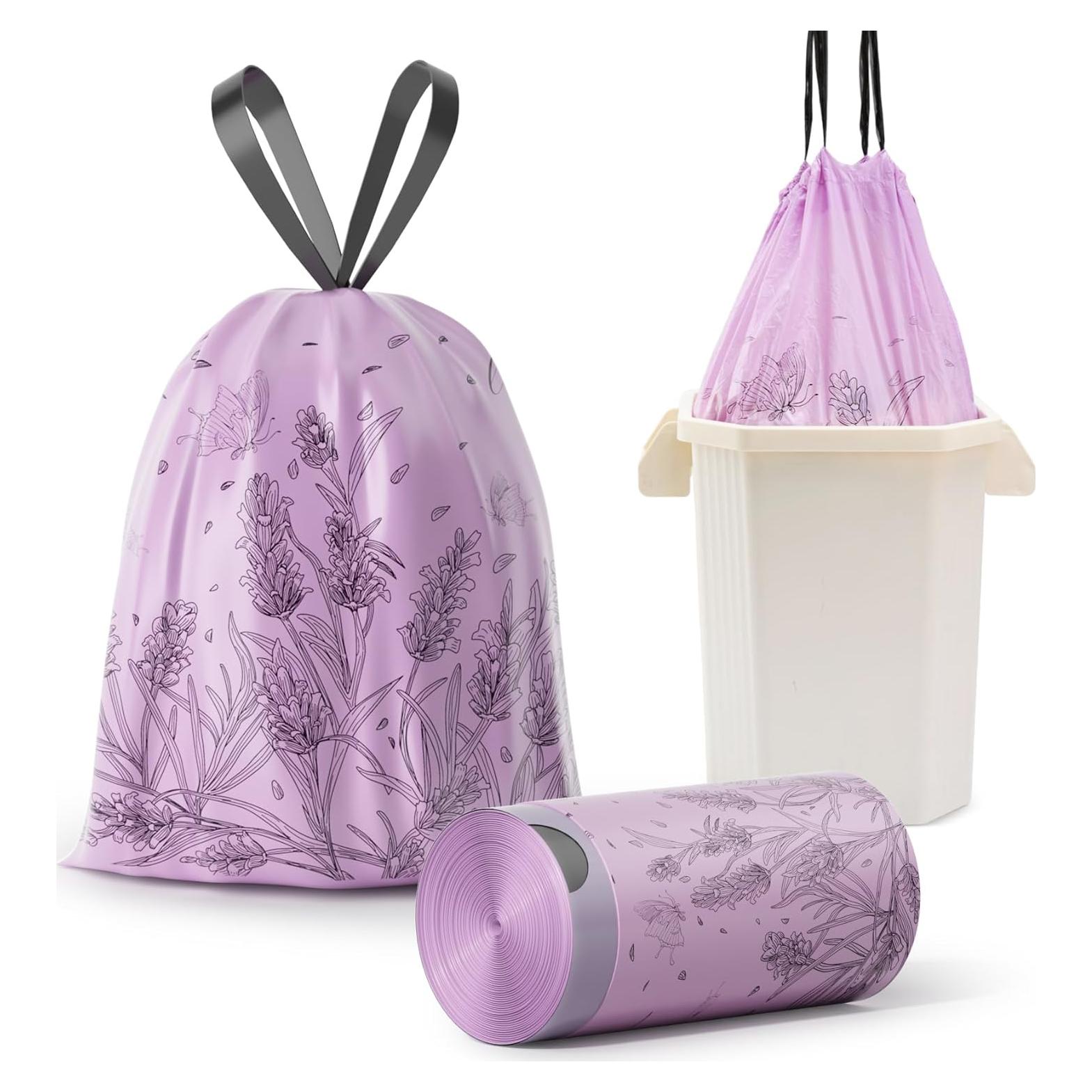 Bolsas de Basura VOK 4 Galones Ecológicas 50 Unidades Lavanda