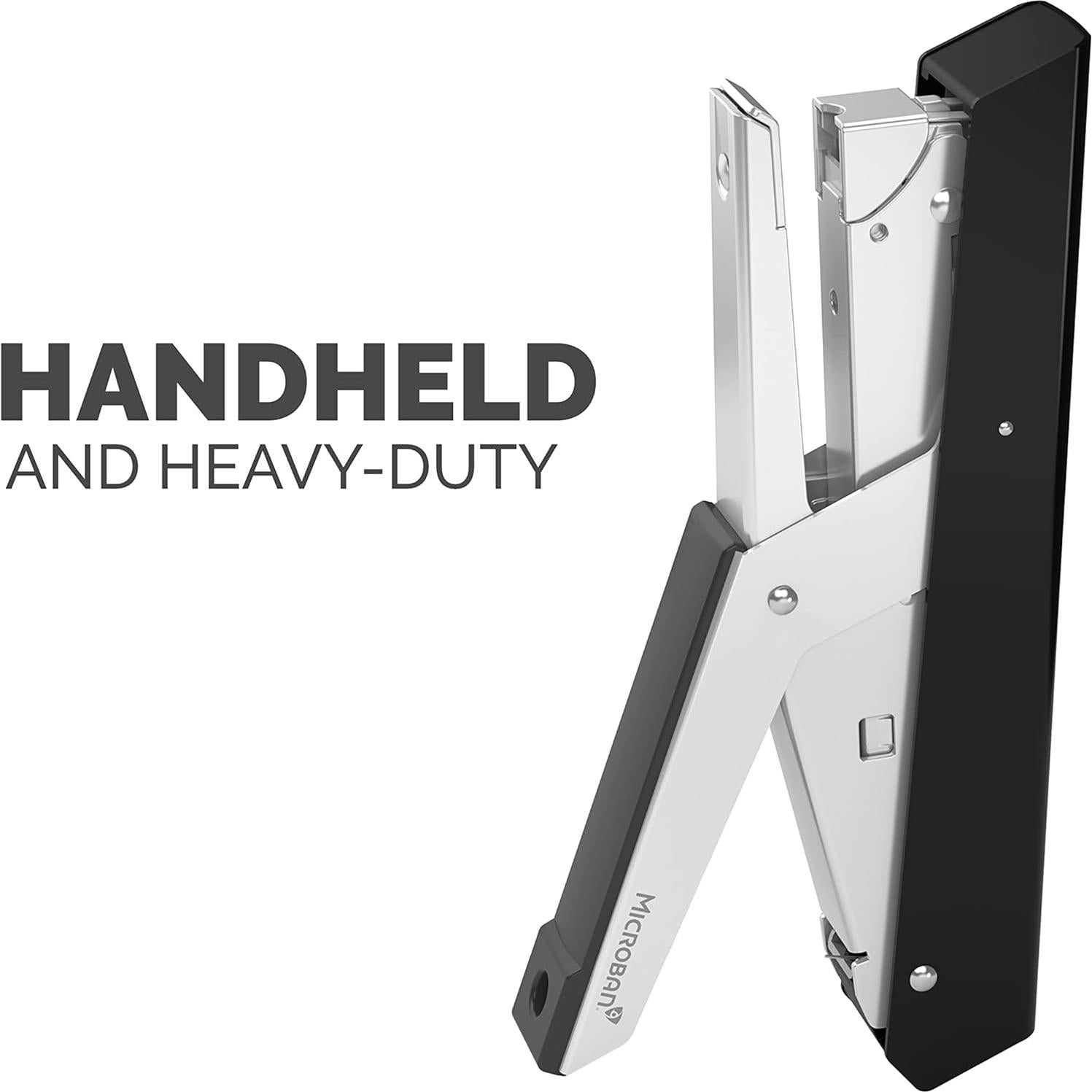 Grapadora de mano Fellowes LX890, capacidad 40 hojas, negra