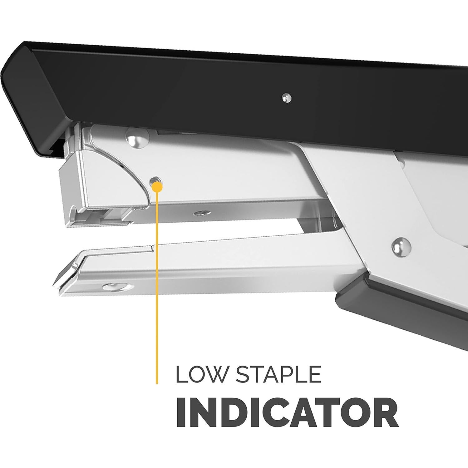 Grapadora de mano Fellowes LX890, capacidad 40 hojas, negra