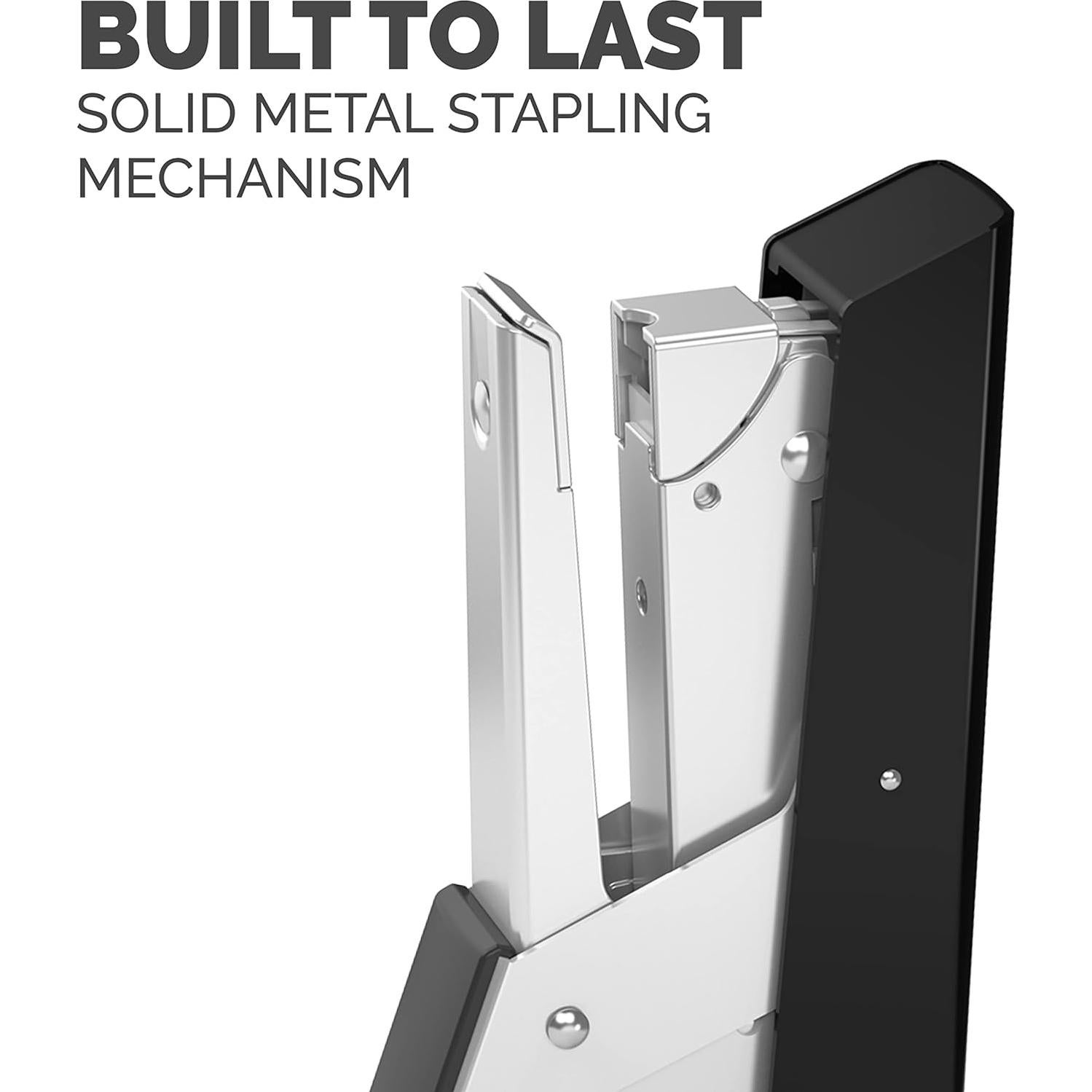 Grapadora de mano Fellowes LX890, capacidad 40 hojas, negra