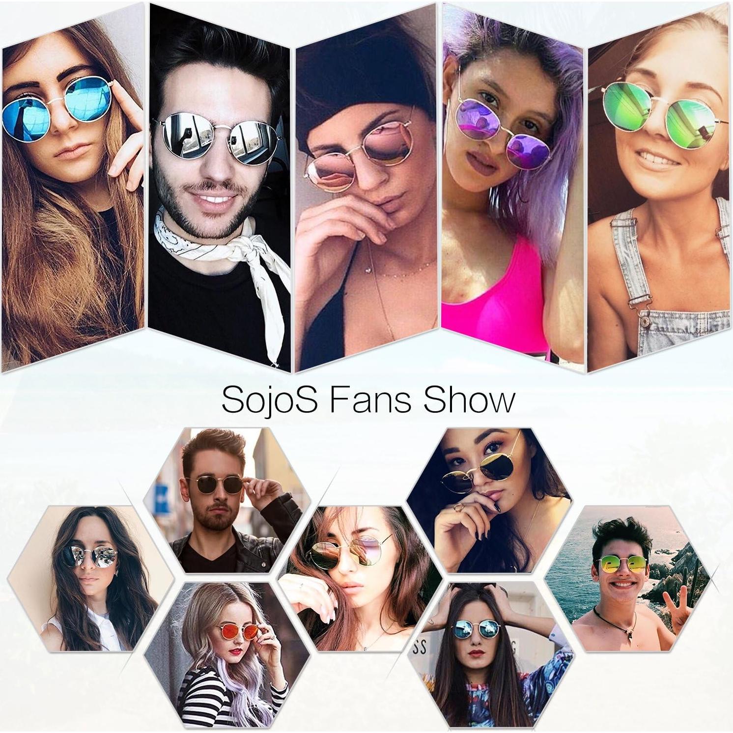 Gafas de sol polarizadas SOJOS SJ1014 vintage UV400