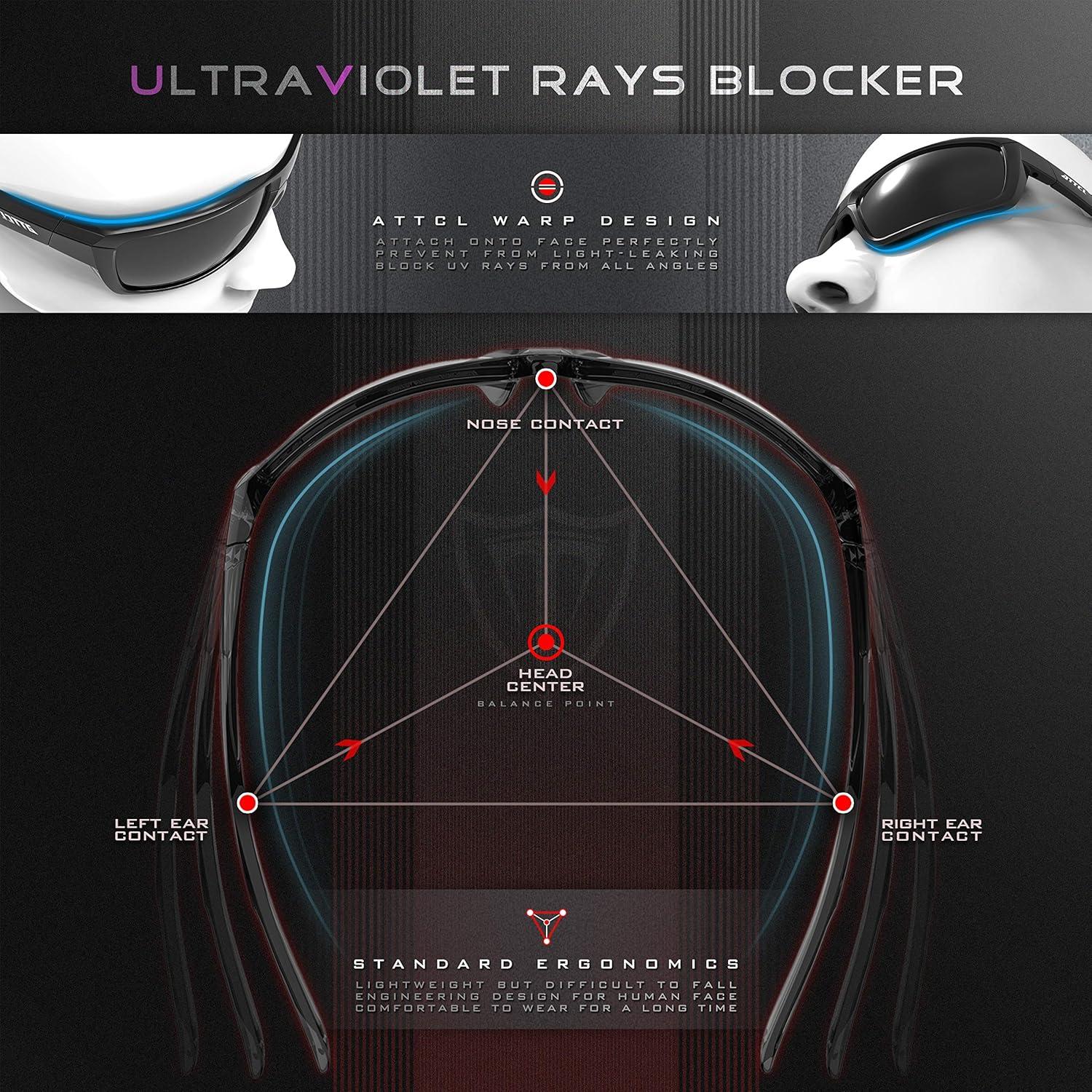 Gafas de sol polarizadas ATTCL para hombres - UV400 y ligeras