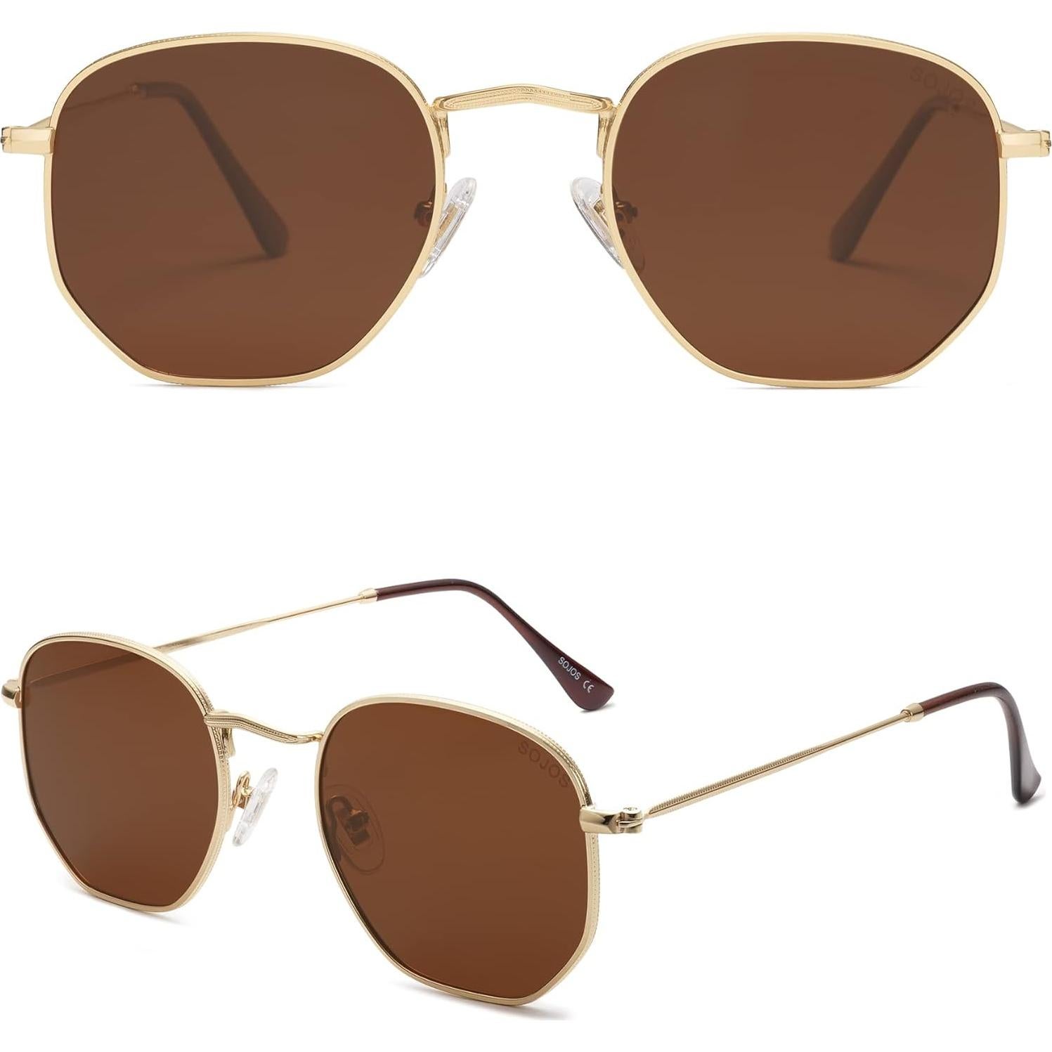 Gafas de sol polarizadas SOJOS SJ1072 marrón 52mm