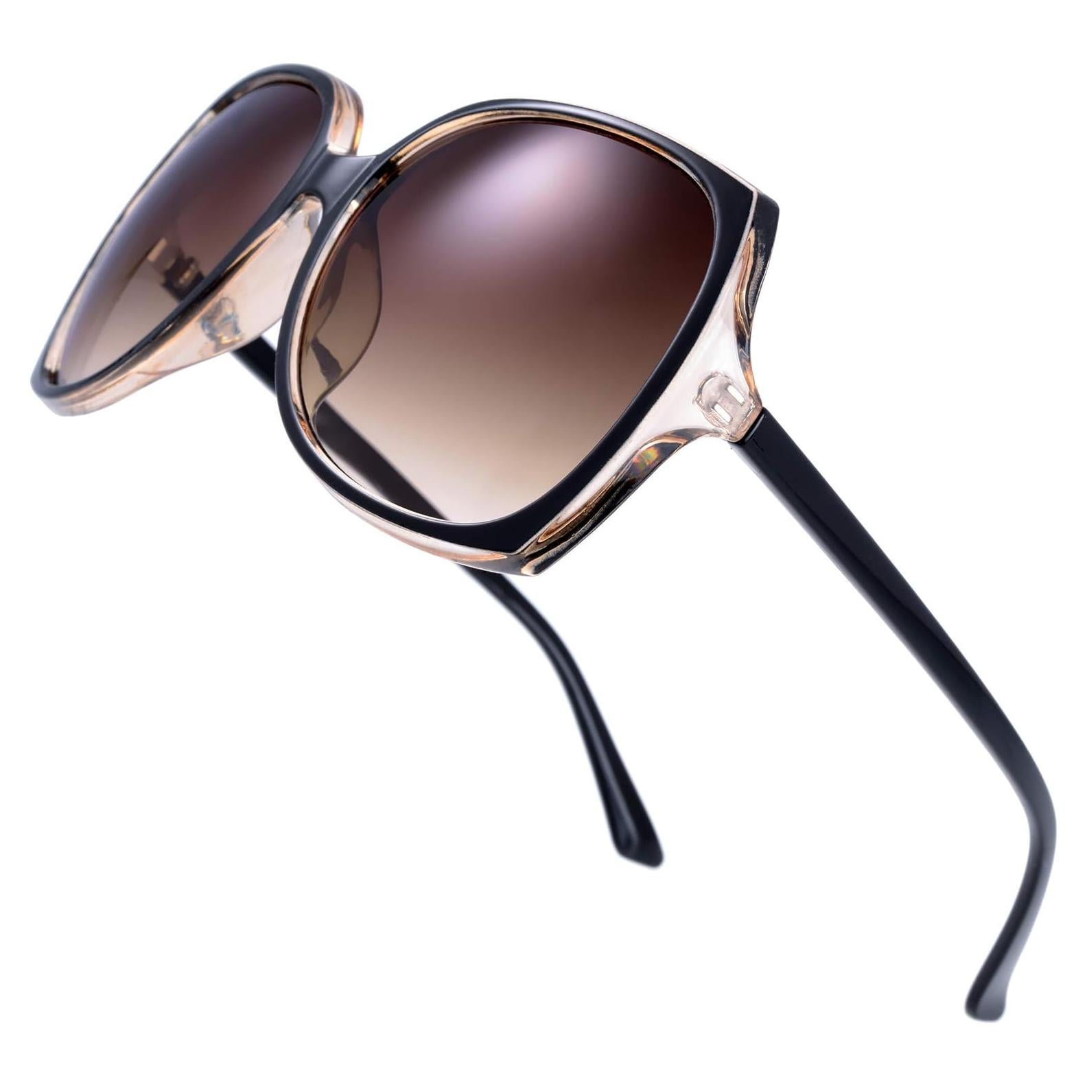 Gafas de Sol Mujer The Fresh Cuadradas UV400 Marrón/Negro