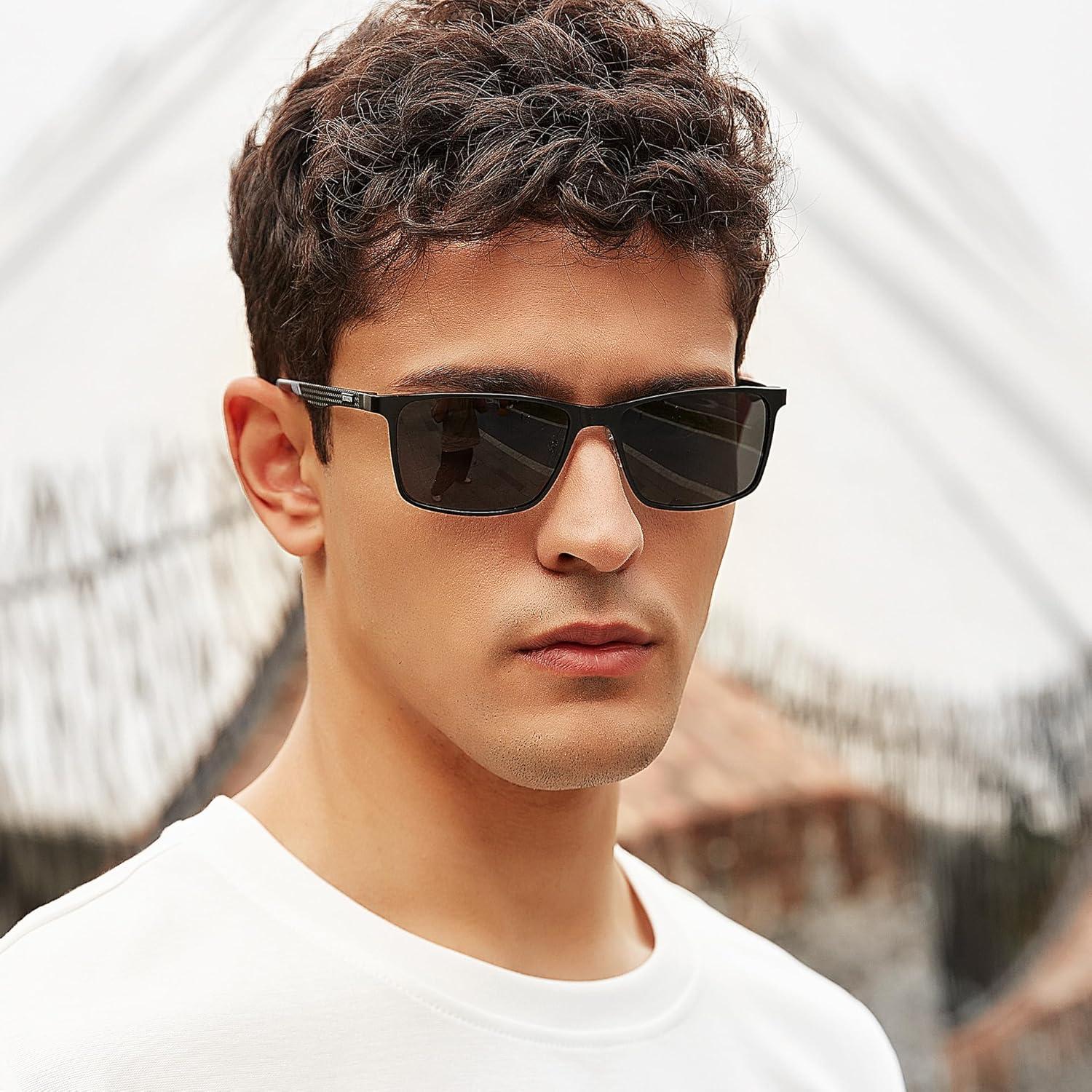 Gafas de sol BIRCEN polarizadas UV para hombres - Al-Mg