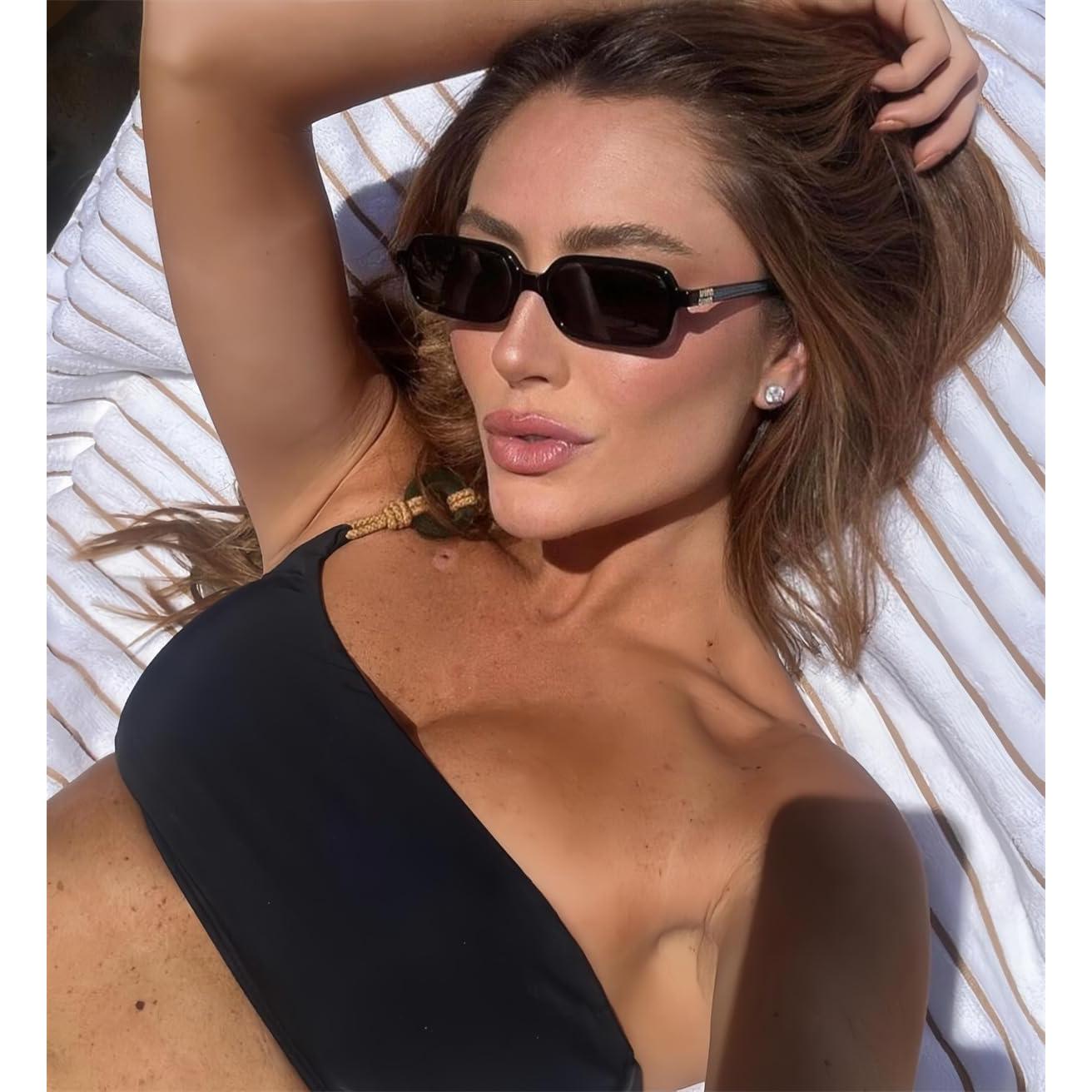 Gafas de sol retro BOTEN rectangulares UV400 para mujeres