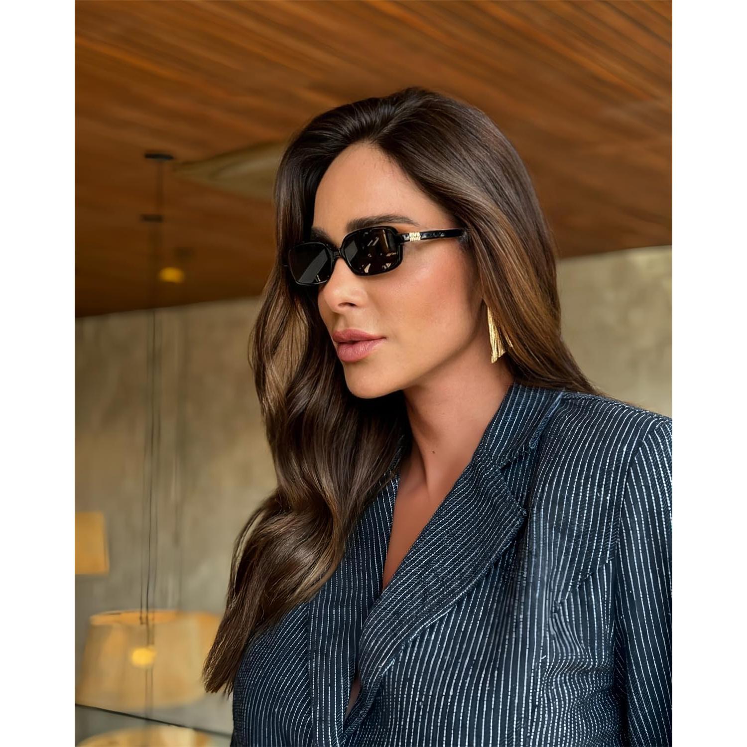 Gafas de sol retro BOTEN rectangulares UV400 para mujeres