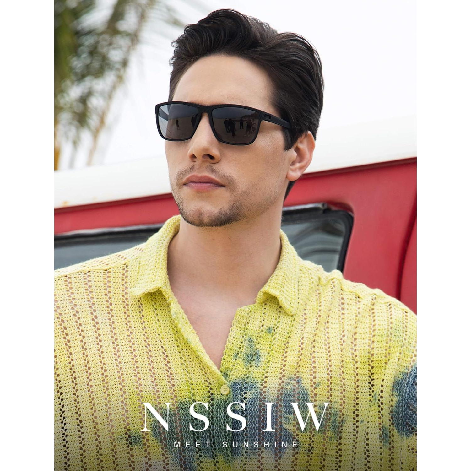 Gafas de sol NSSIW polarizadas UV400 para hombres 4 pack