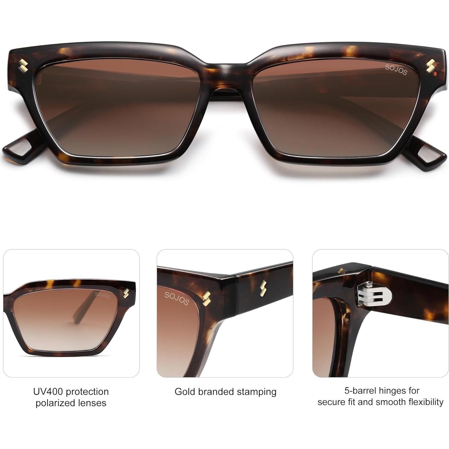 Gafas de Sol Polarizadas SojoS SJ2381 Ojo de Gato Retro