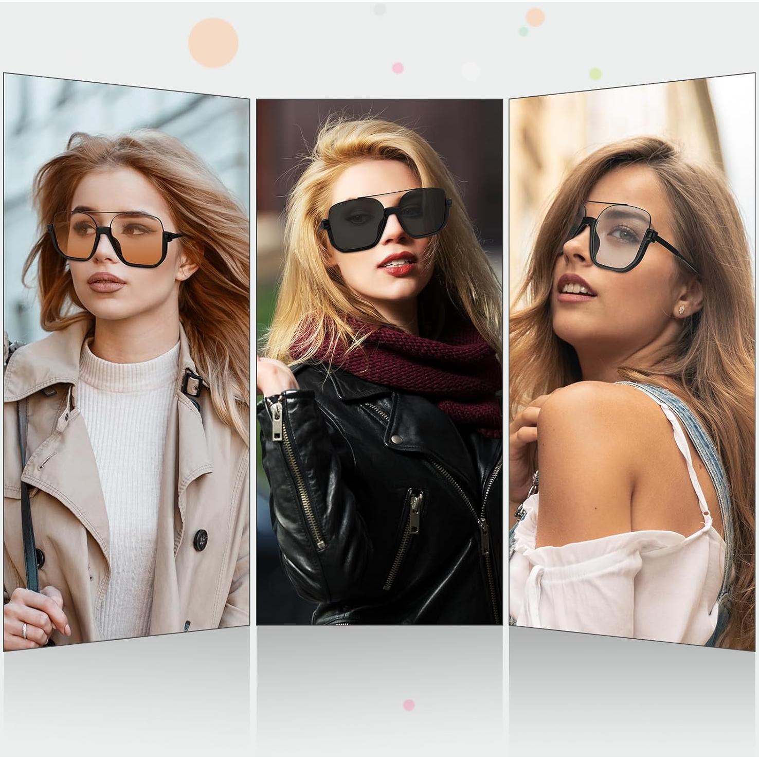 Gafas de Sol Retro Aviador GGSTDDUP UV 70s Cuadradas