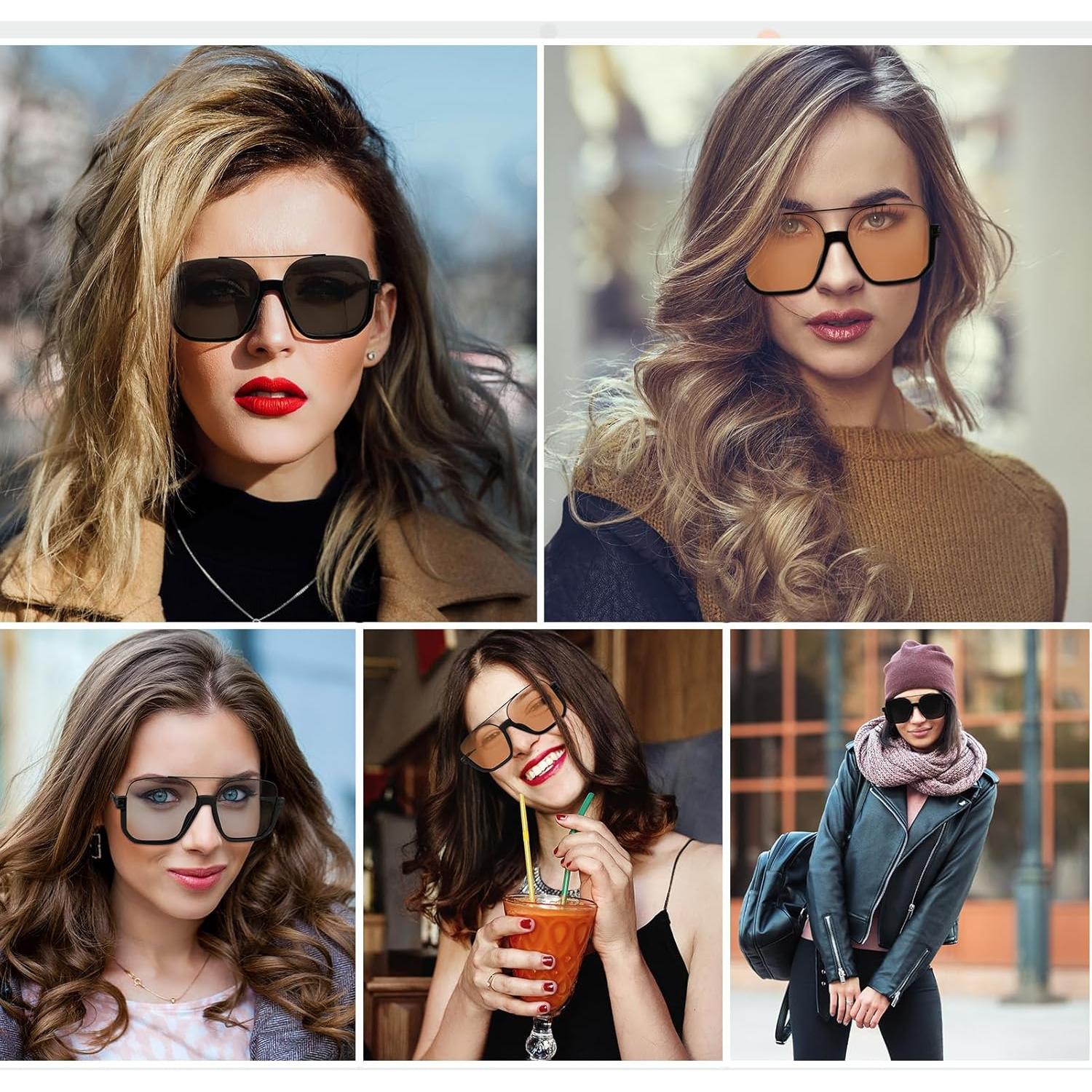 Gafas de Sol Retro Aviador GGSTDDUP UV 70s Cuadradas