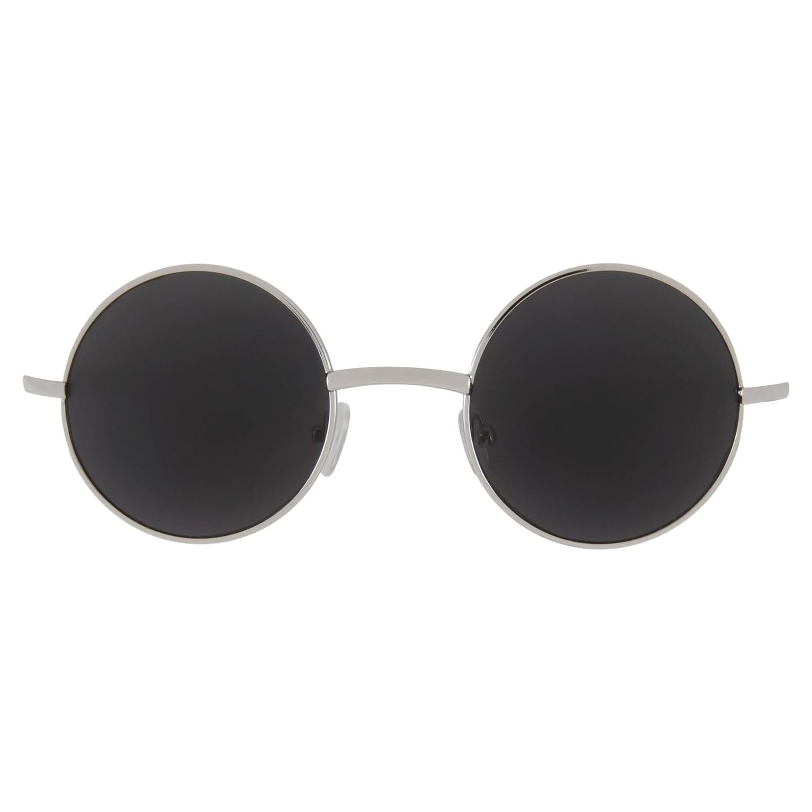 Gafas de sol redondas UV400 John Lennon metal plata